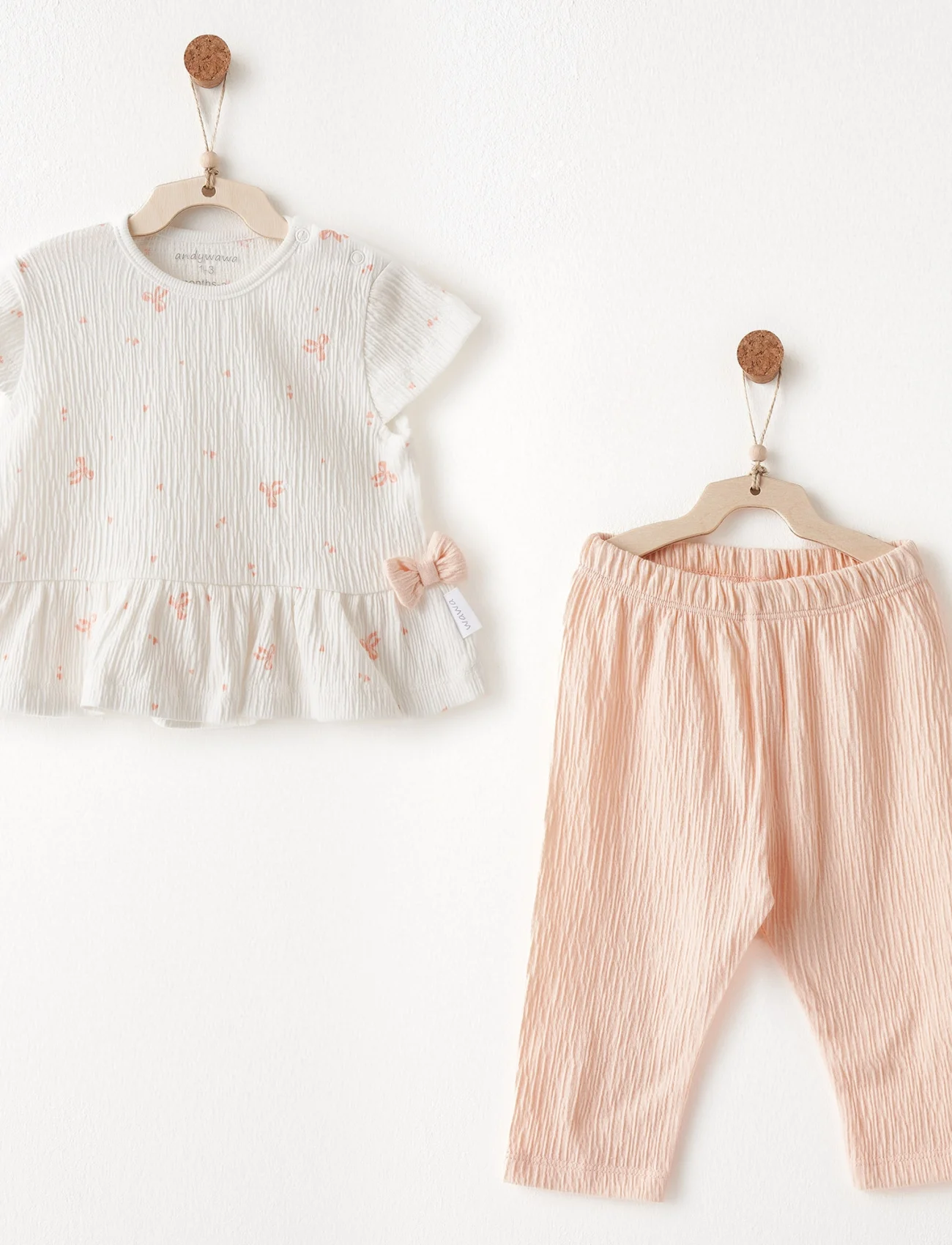 Andywawa Ac26537 Little Swan Love 2li Takım Salmon