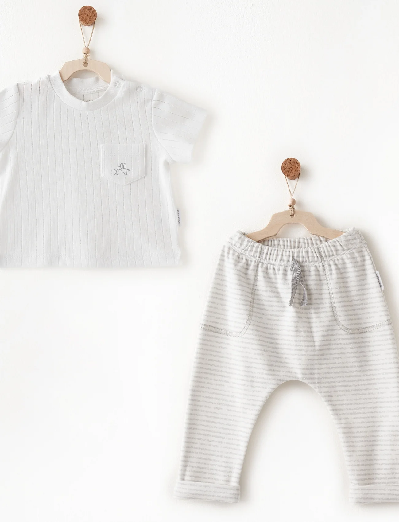 Andywawa Ac26589 Hello Elephant 2li Takım White