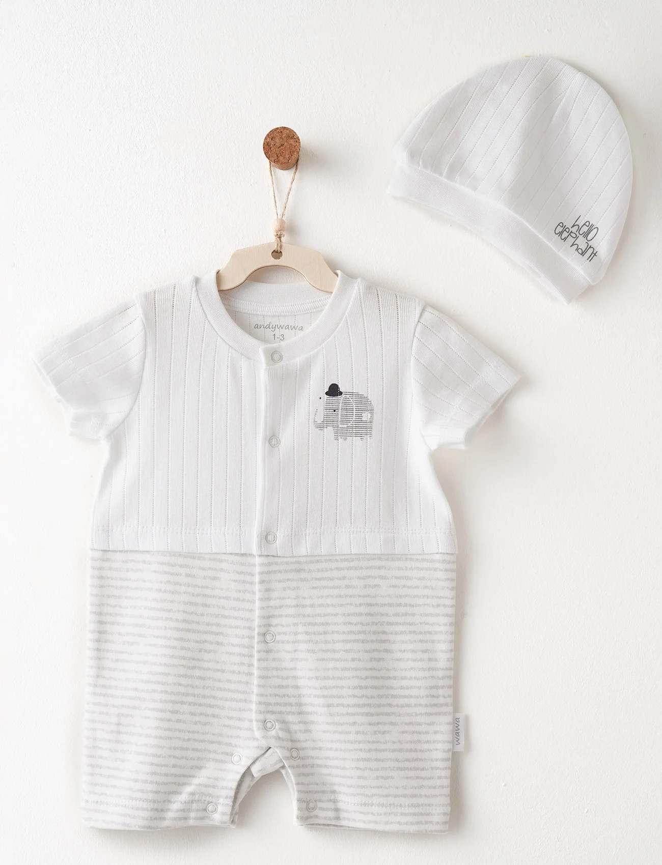 Andywawa Ac26591 Hello Elephant Tulum Takım White