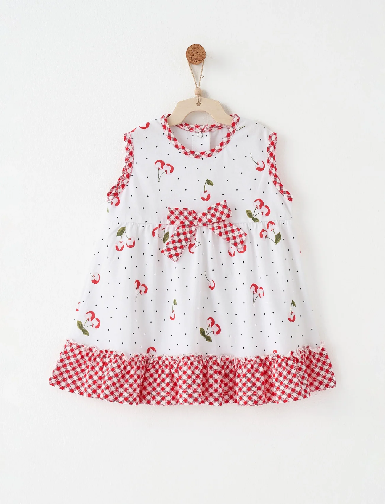 Andywawa Ac26688 Cherry Chatty Elbise Ekru