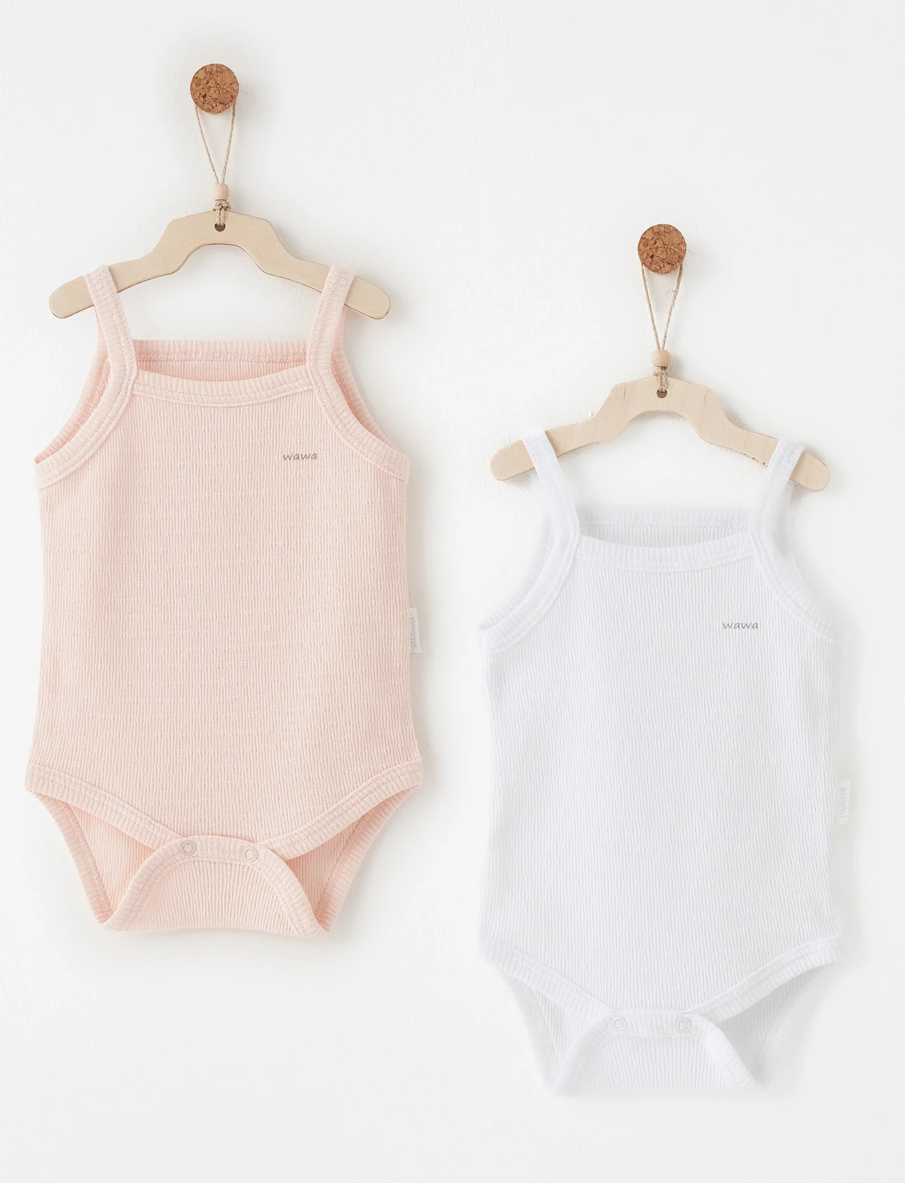 Andywawa Ac26760 Special Modal 2li Askılı Body Pink White