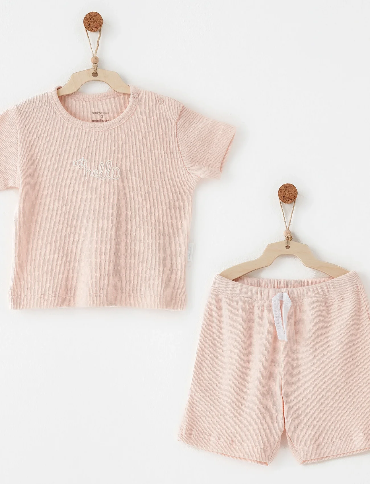 Andywawa Ac26770 Jacquard Special Modal 2li Takım Pink