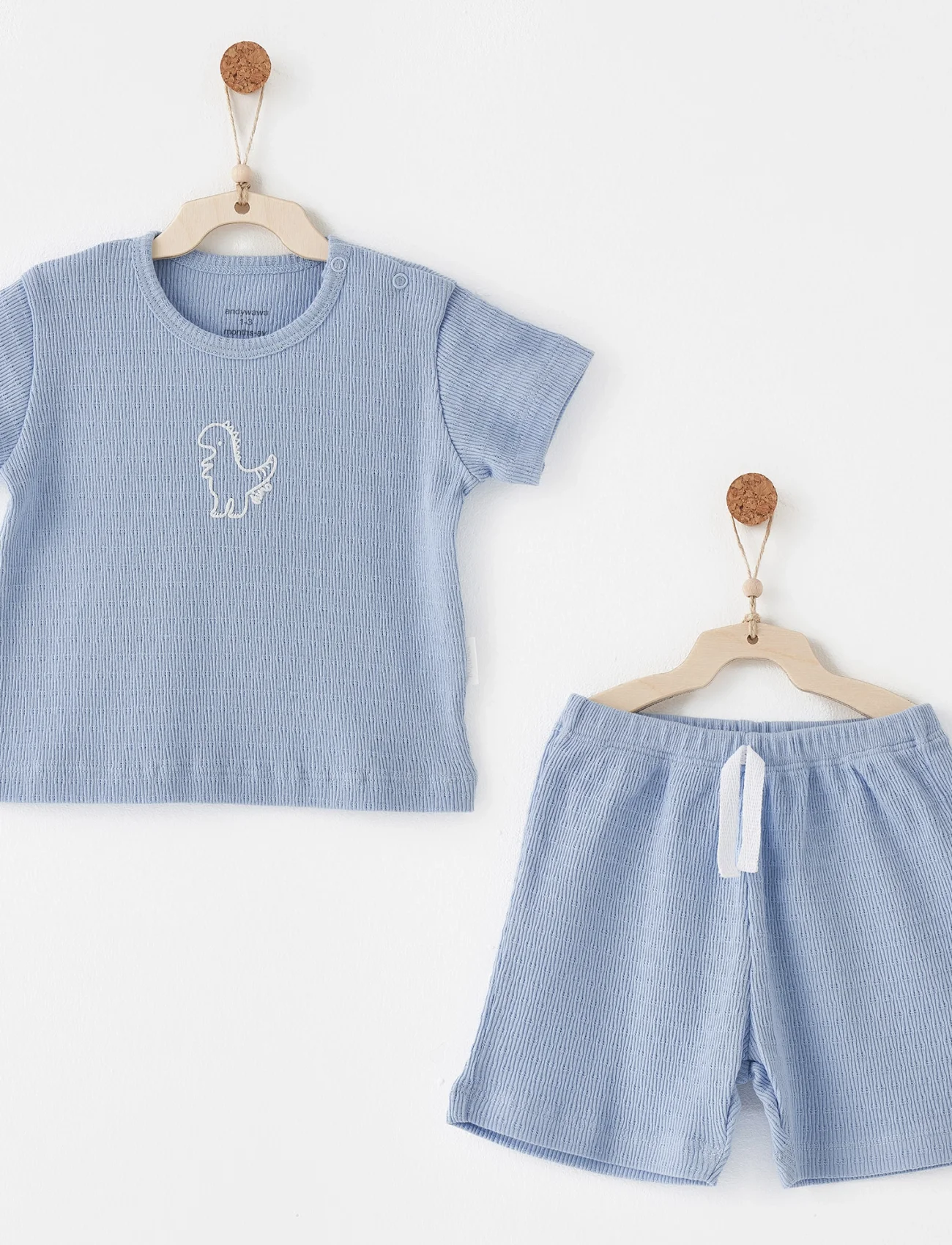 Andywawa Ac26771 Jacquard Special Modal 2li Takım Blue