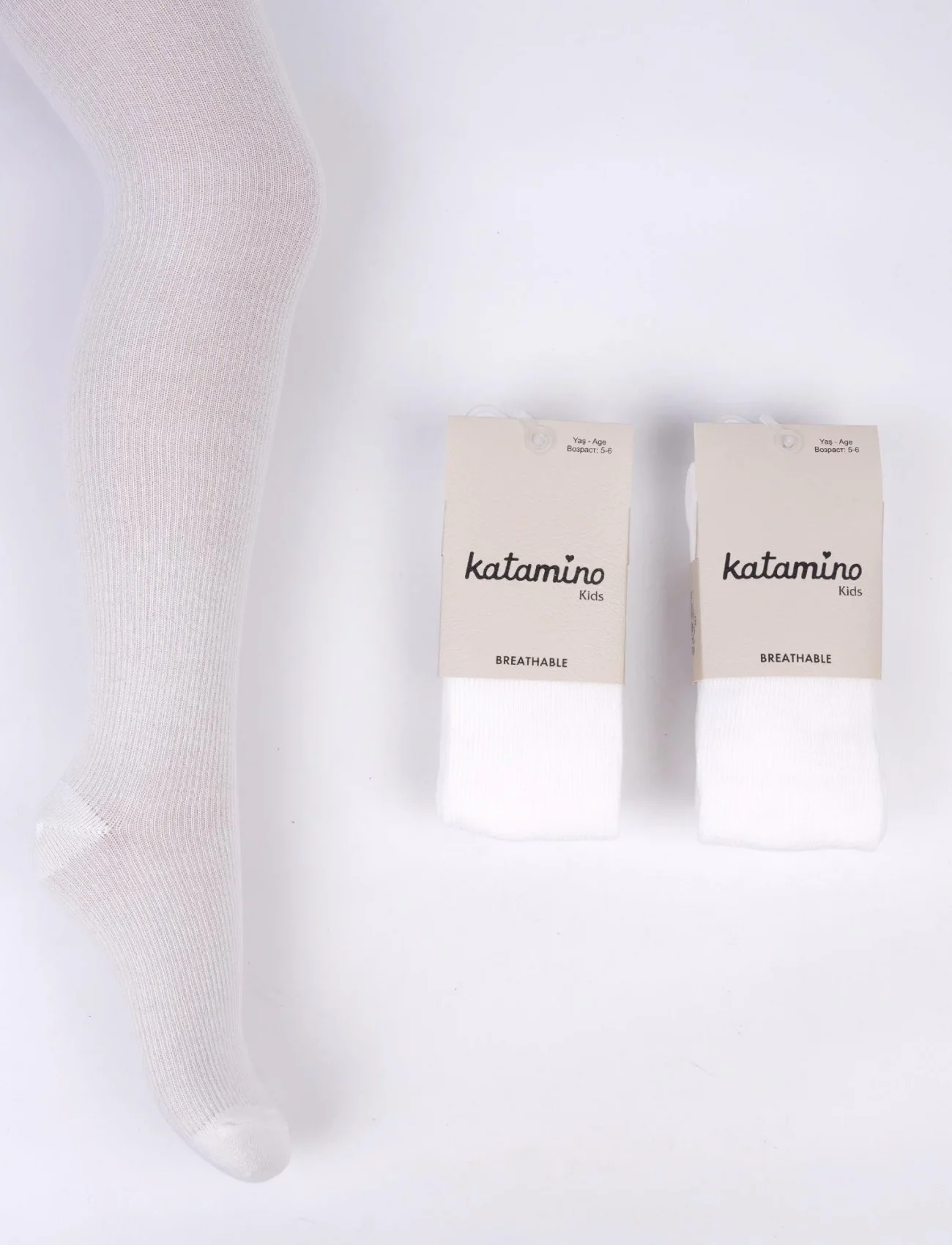 Artı Alago Kız Külotlu Çorap 300422 Krem