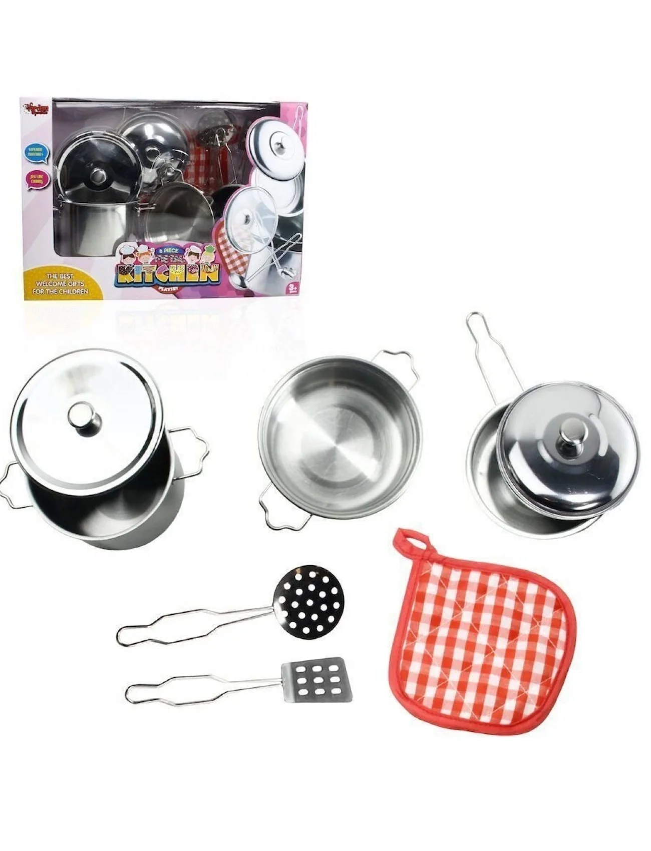 ATF-1818-A 8 PARÇA ÇELİK TENCERE TAVA SET