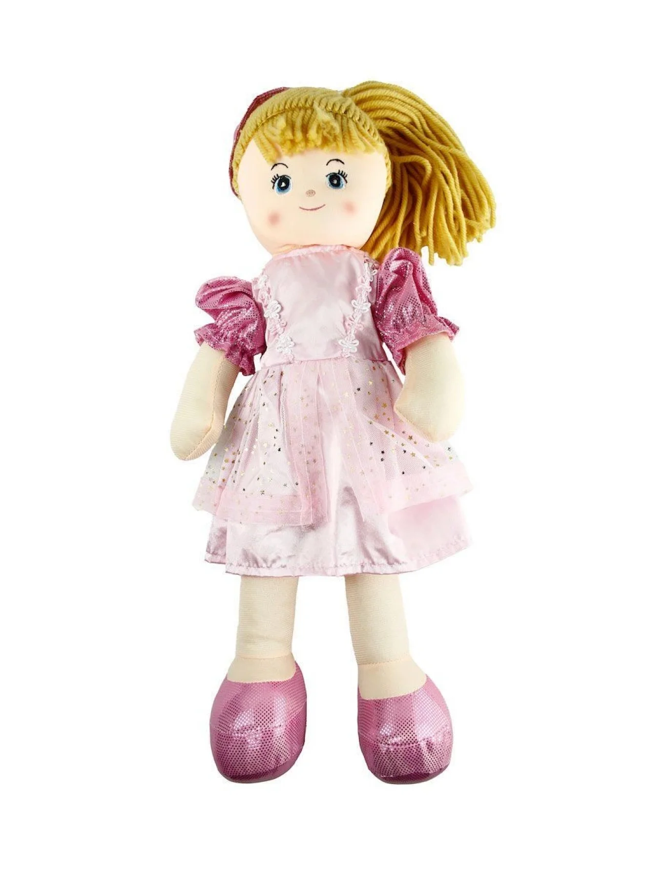 AY950C Parlak Elbiseli Bez Bebek 50 cm -Vardem