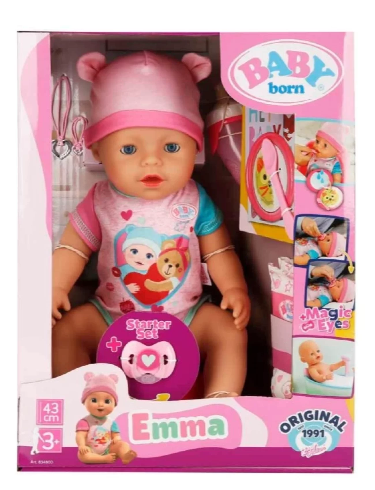 Baby Born Mucize Bebek Kız Emma 43cm 834800