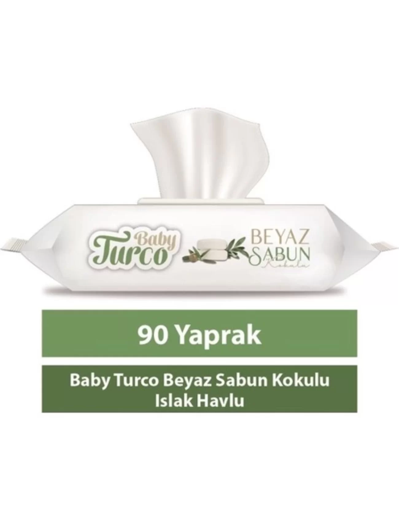 Baby Turco Beyaz Sabun Kokulu Islak Havlu Mendil 90 Adet