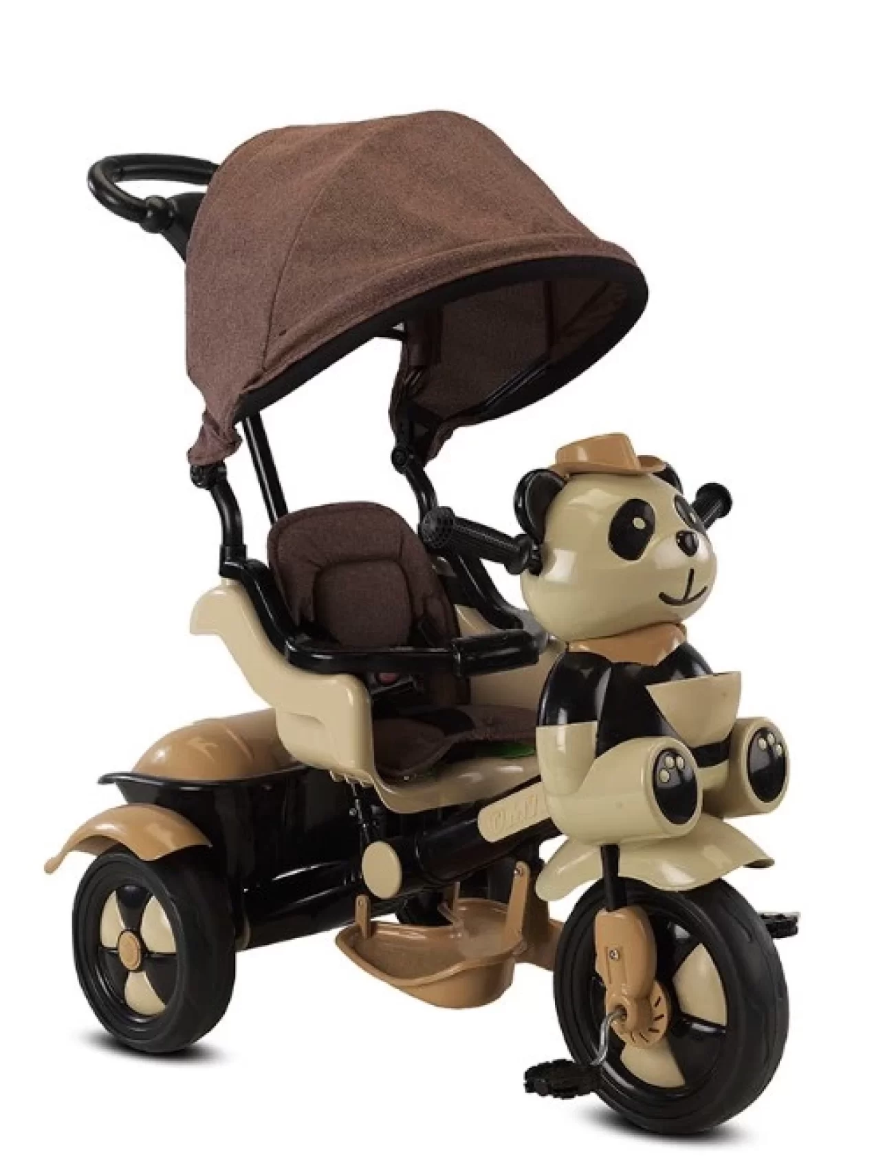 Babyhope 127a Little Panda 3 Tekerli Kontrollü Bisiklet (pedli) Kahve