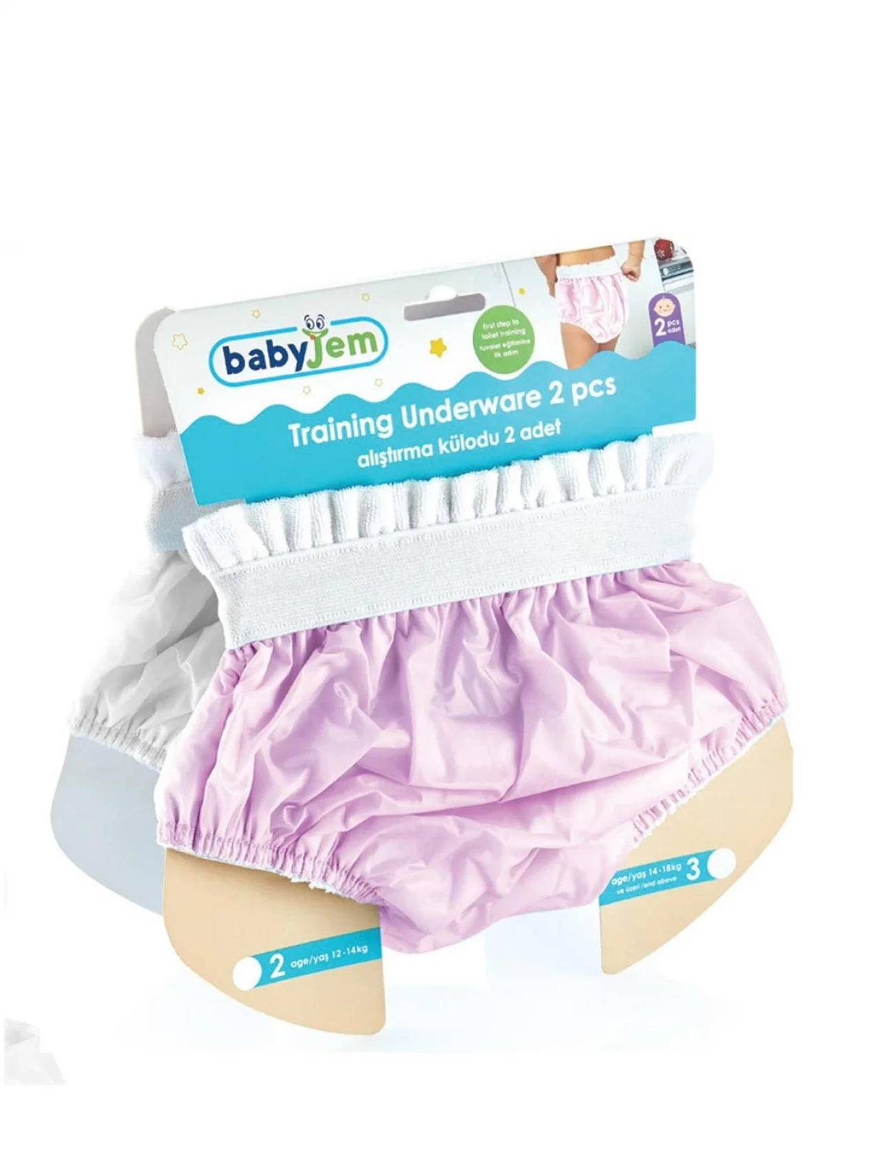 BabyJem Alıştırma Külodu Kutulu 2Li 155 Pembe