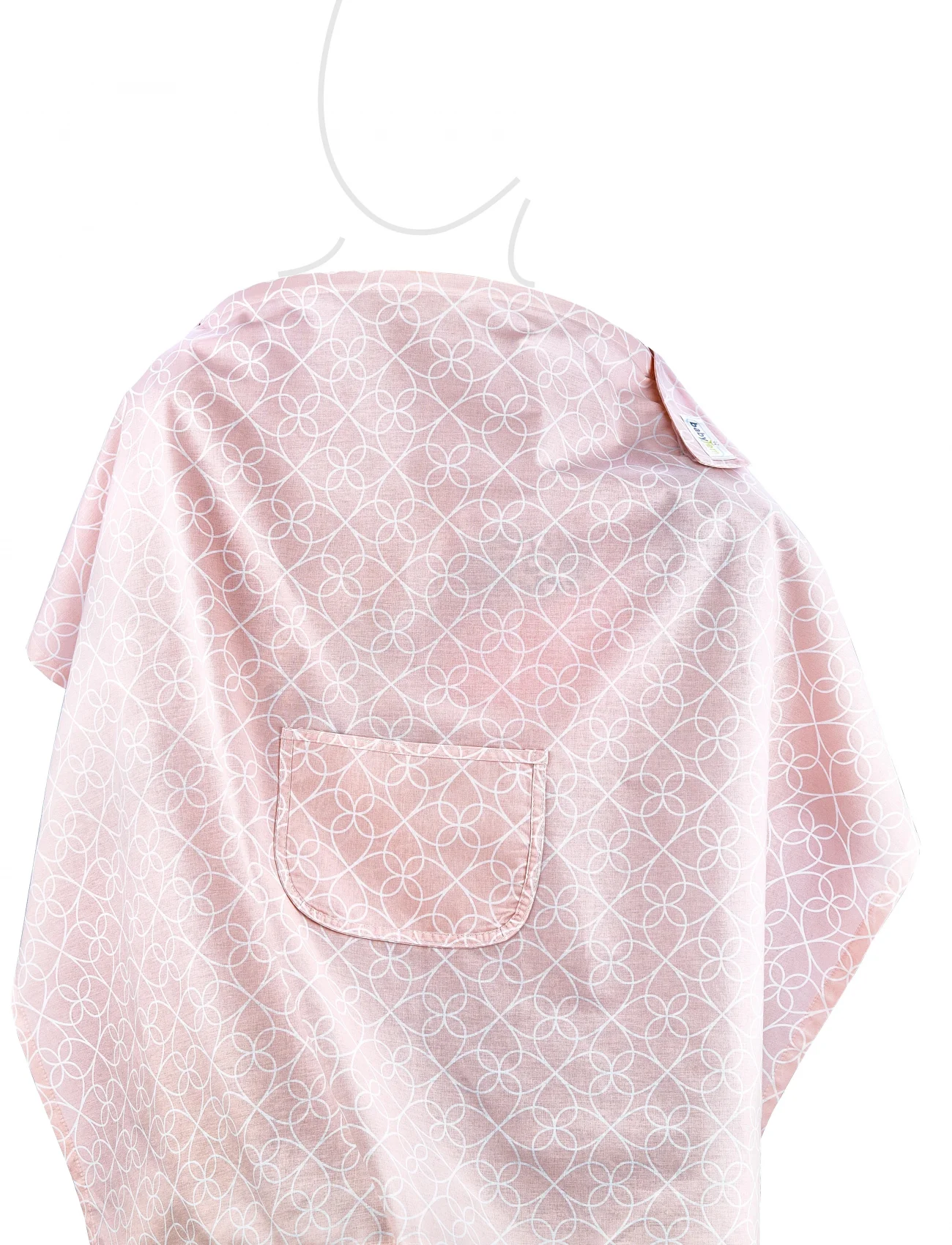 BabyJem Cepli Emzirme Önlüğü 323 Pembe Yonca