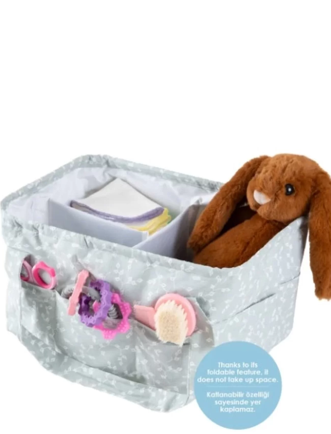 Babyjem Katlamalı Anne & Bebek Organizer 795 Yeşil Çiçek