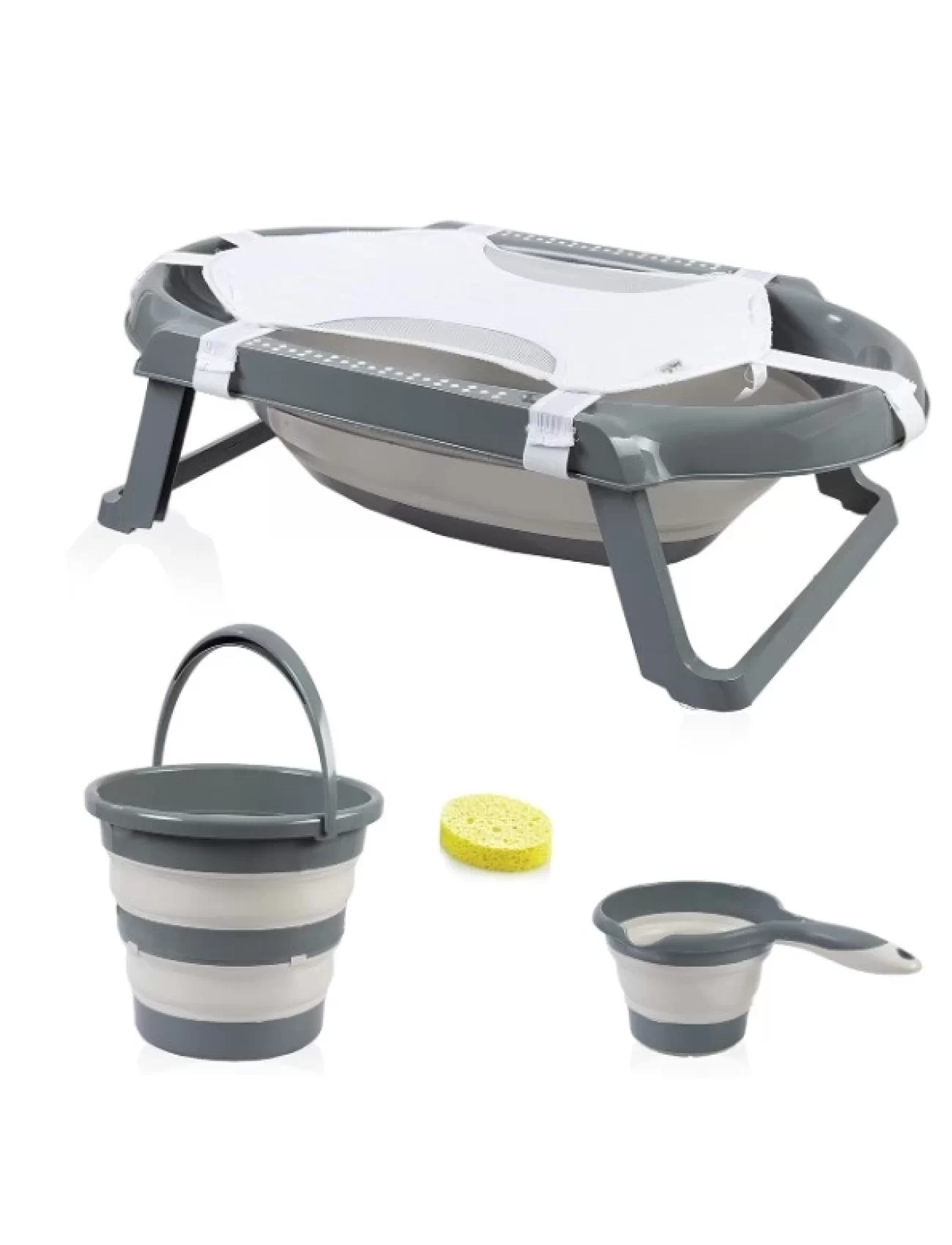 Babyjem Katlanır Banyo 5li Küvet Seti 596 Antrasit
