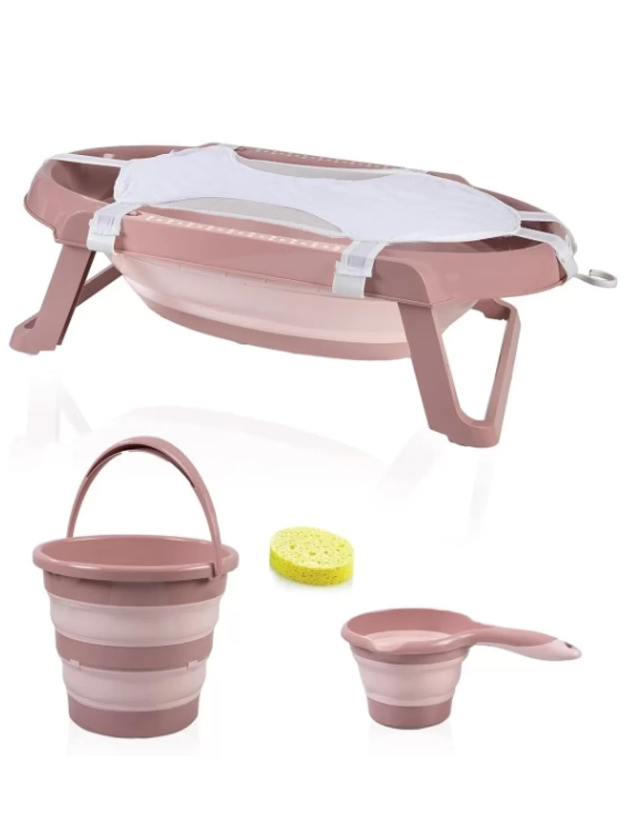 Babyjem Katlanır Banyo 5li Küvet Seti 596 Somon