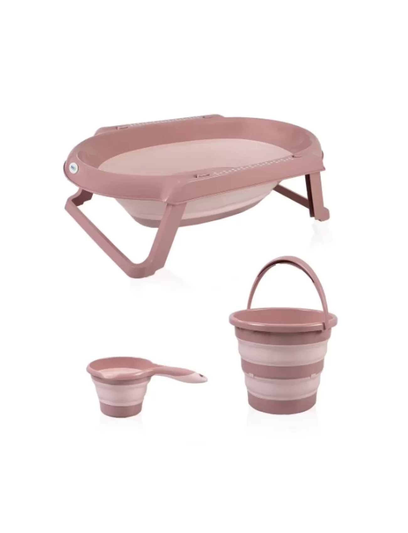 BabyJem Katlanır Banyo Küvet Seti 765 Somon