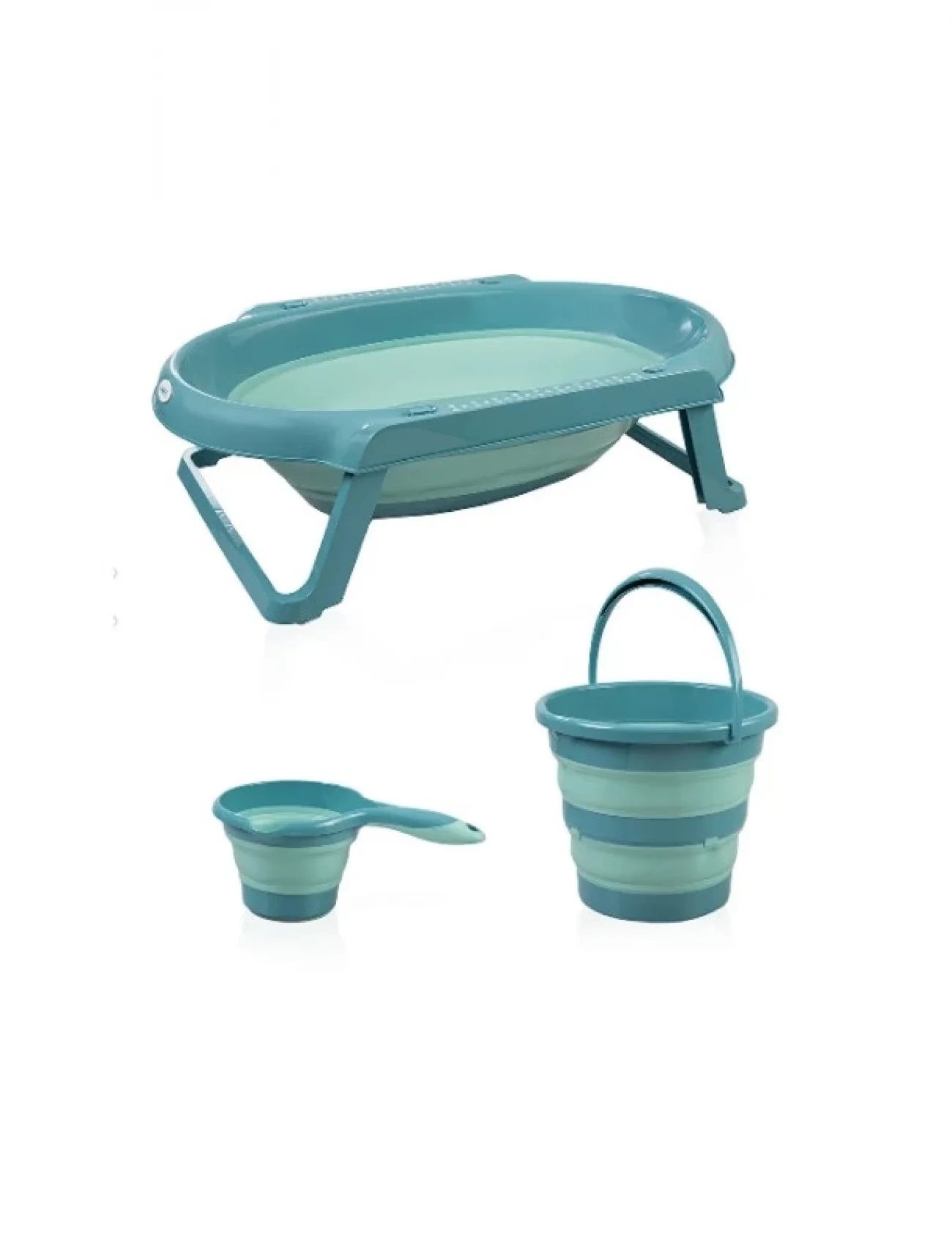 BabyJem Katlanır Banyo Küvet Seti 765 Turkuaz