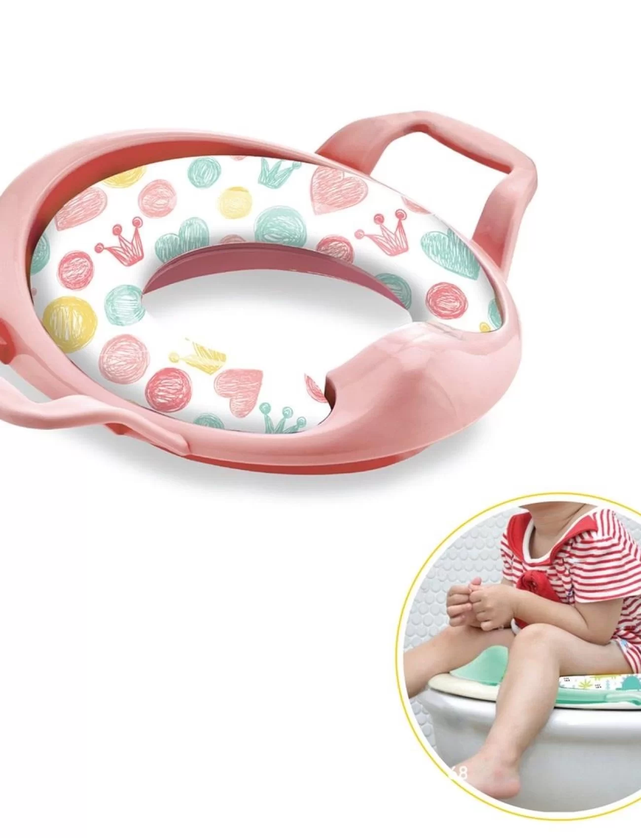 Babyjem Mega Klozet Adaptörü 064 Soft Pembe