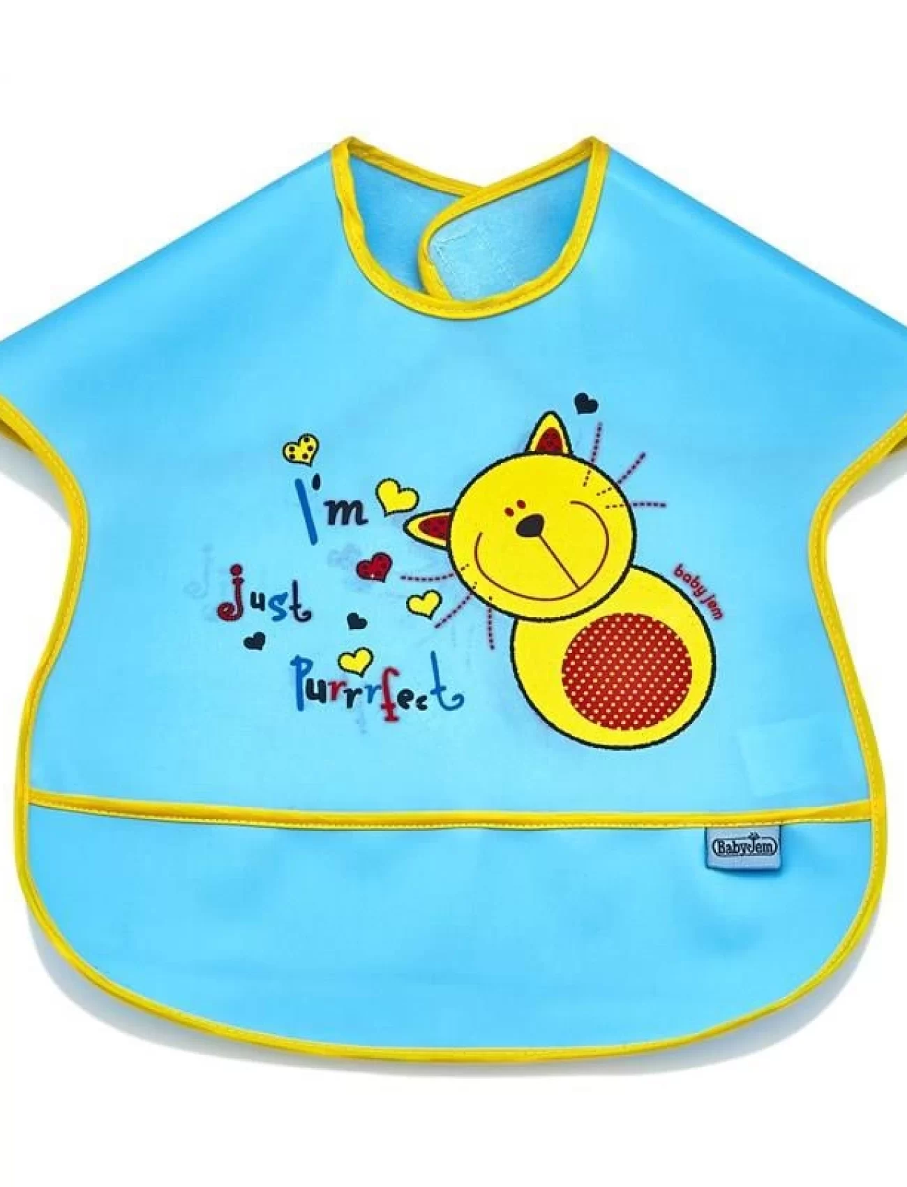 BabyJem Poli Muşamba Büyük Mama Önlüğü 029 Mavi