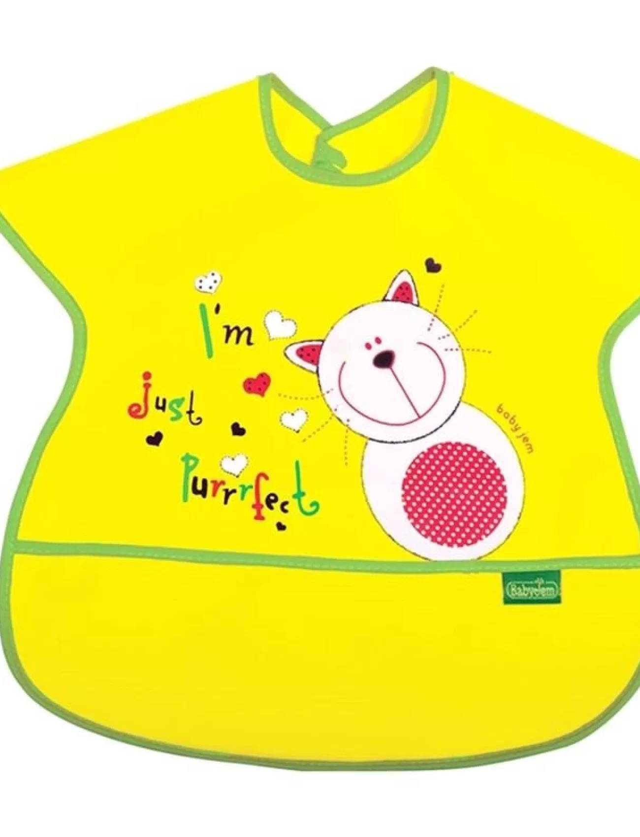 BabyJem Poli Muşamba Büyük Mama Önlüğü 029 Sarı