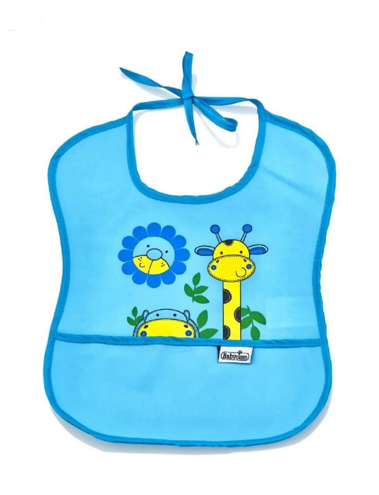 BabyJem Poli Muşamba Küçük Mama Önlüğü 030 Mavi