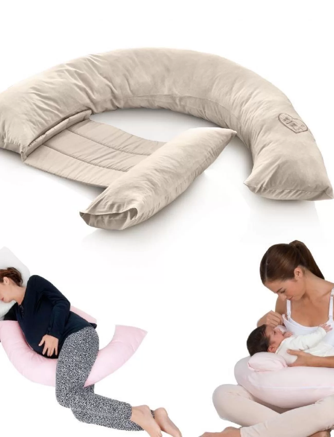 Babyjem Sırt Destekli Hamile Ve Emzirme Yastığı 198 Ekru