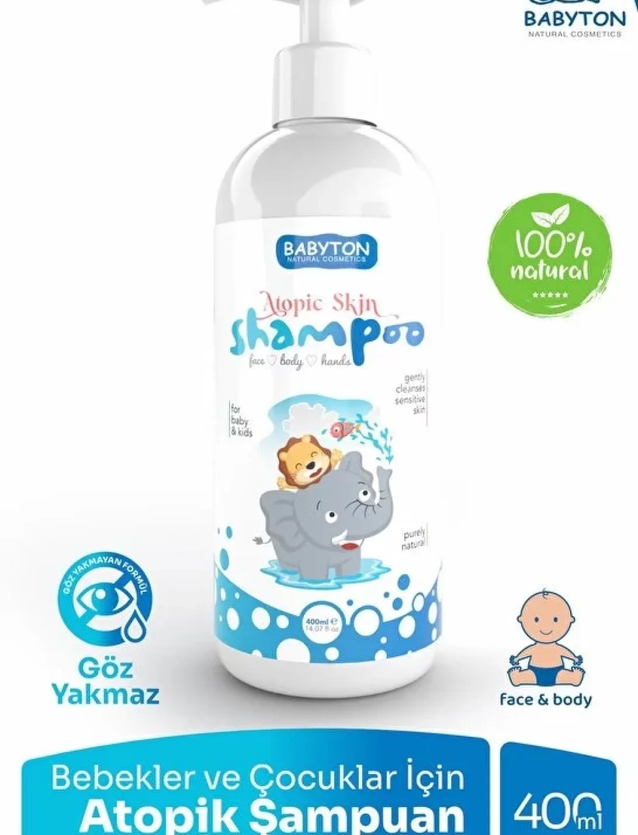 Babyton Bebekler ve Çocuklar İçin Atopik Şampuan 400 ml