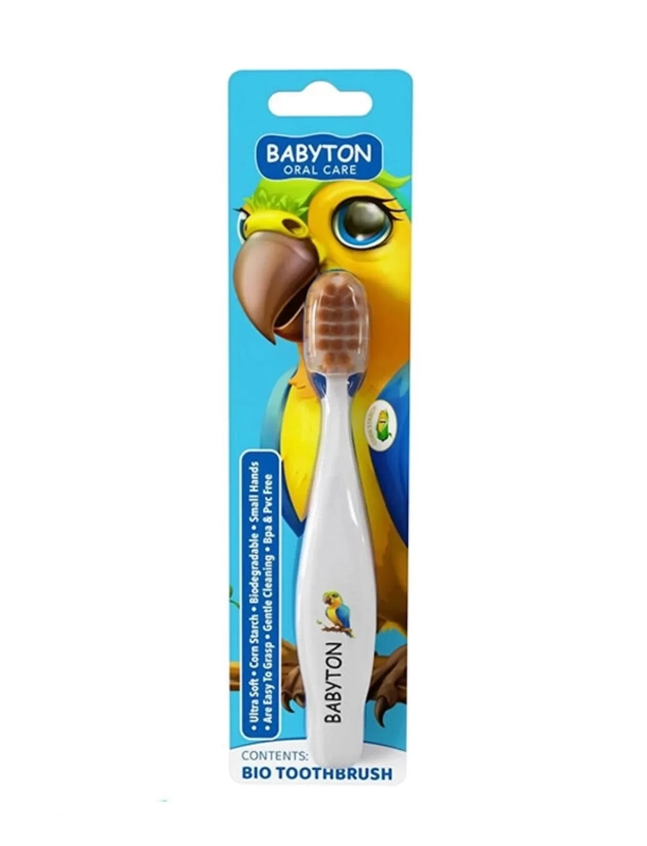 Babyton Bio Ultra Yumuşak Çocuk Diş Fırçası Papağan