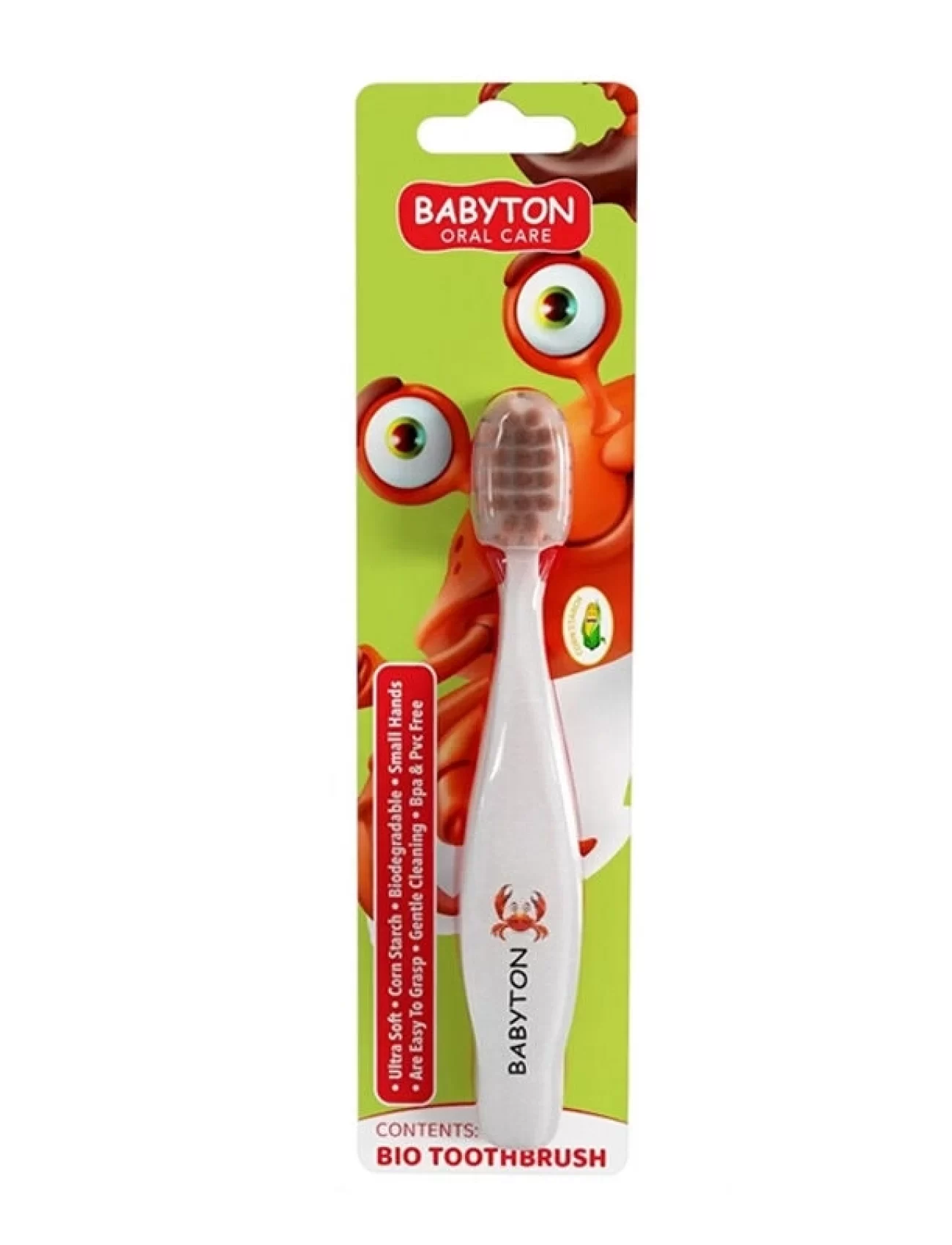 Babyton Bio Ultra Yumuşak Çocuk Diş Fırçası Yengeç