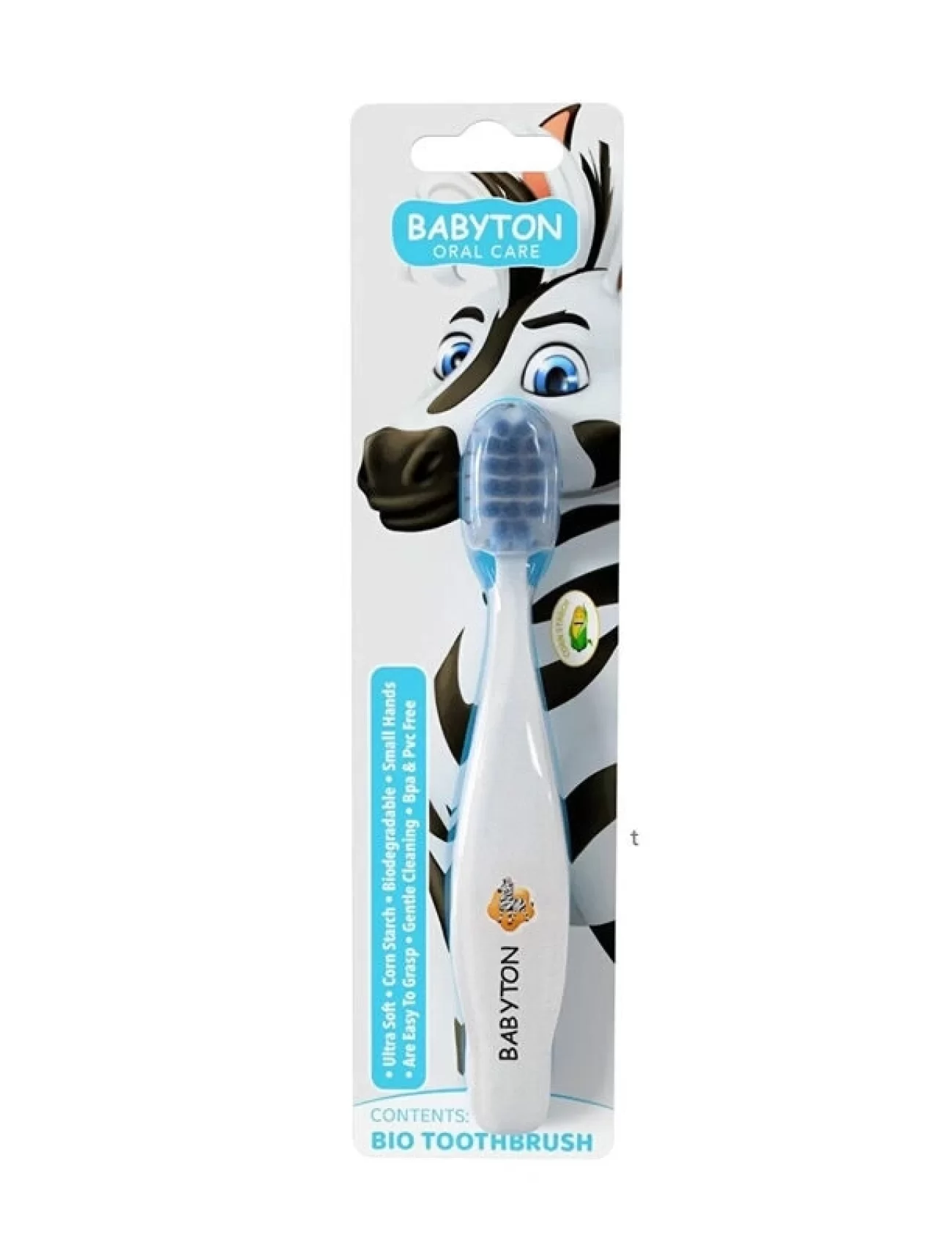 Babyton Bio Ultra Yumuşak Çocuk Diş Fırçası Zebra