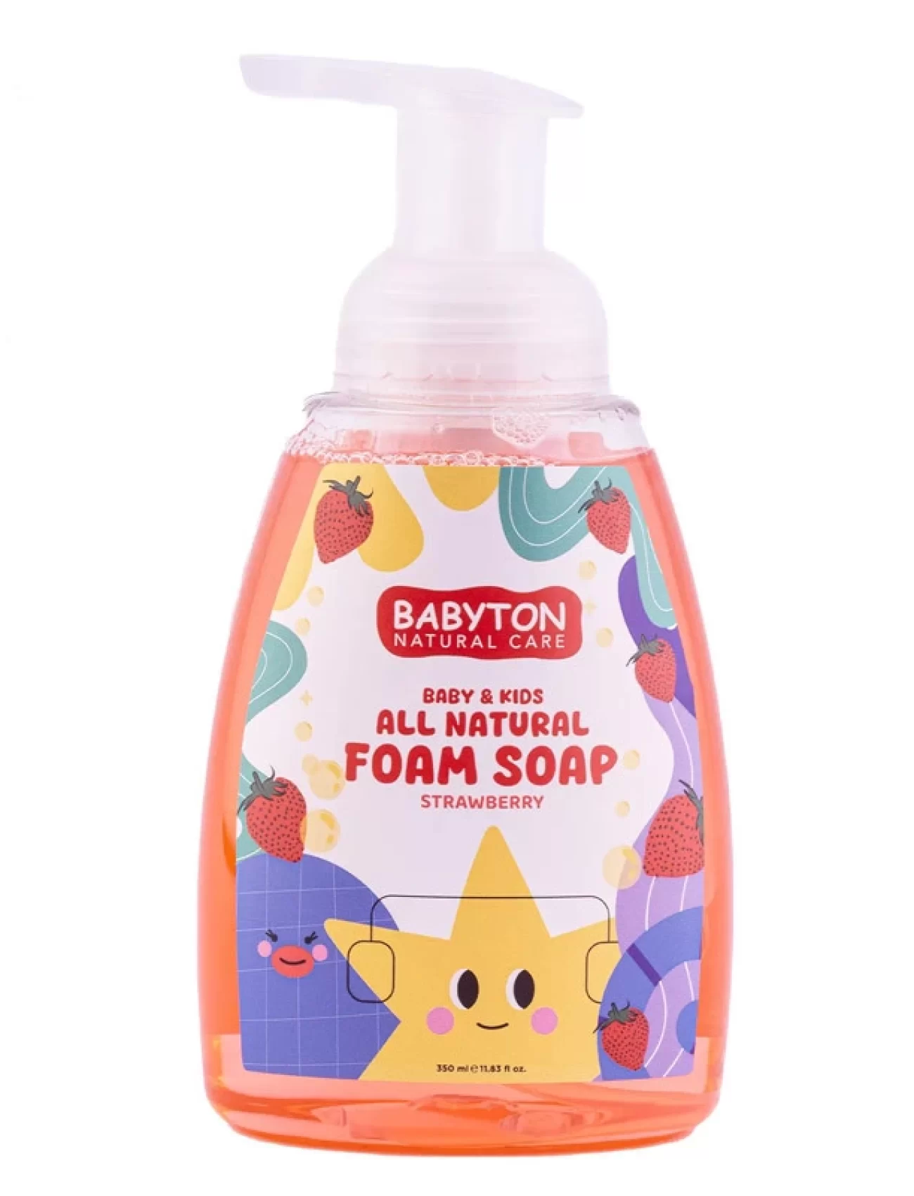 Babyton Çocuklar İçin Doğal Köpük Sabun Çilek