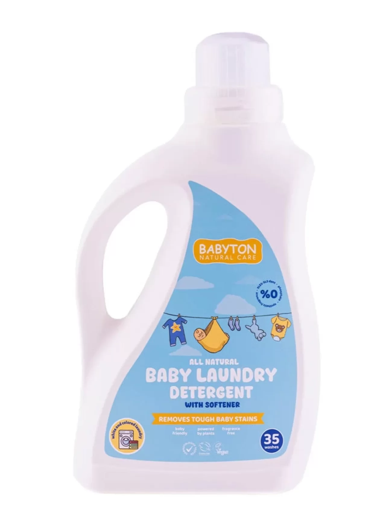 Babyton Doğal Bebek Çamaşır Sabunu Bitkisel Deterjan 1000 Ml