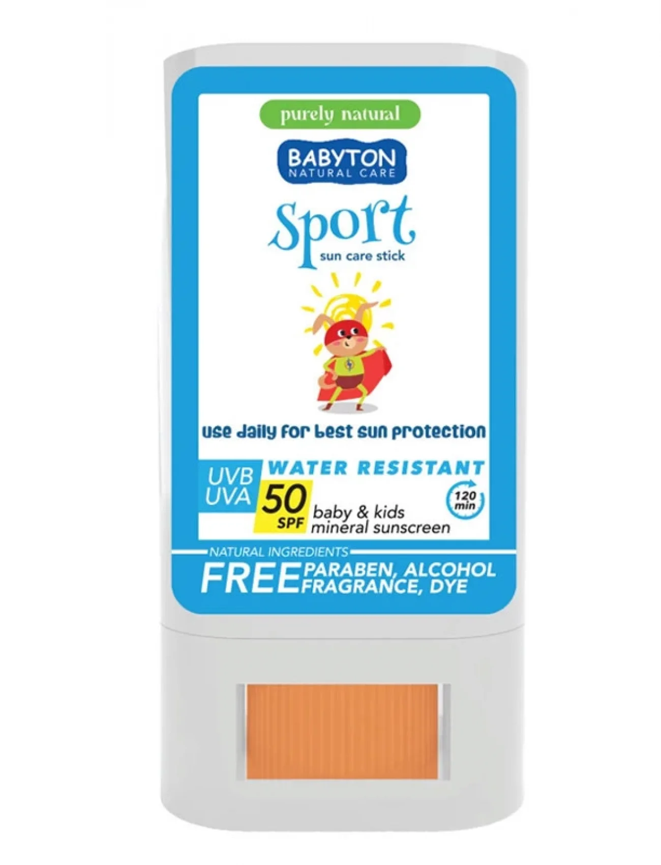 Babyton bebek Ve Çocuklar İçin Suya Dayanıklı Güneş Koruyucu Stick 20 Gr 50 Spf