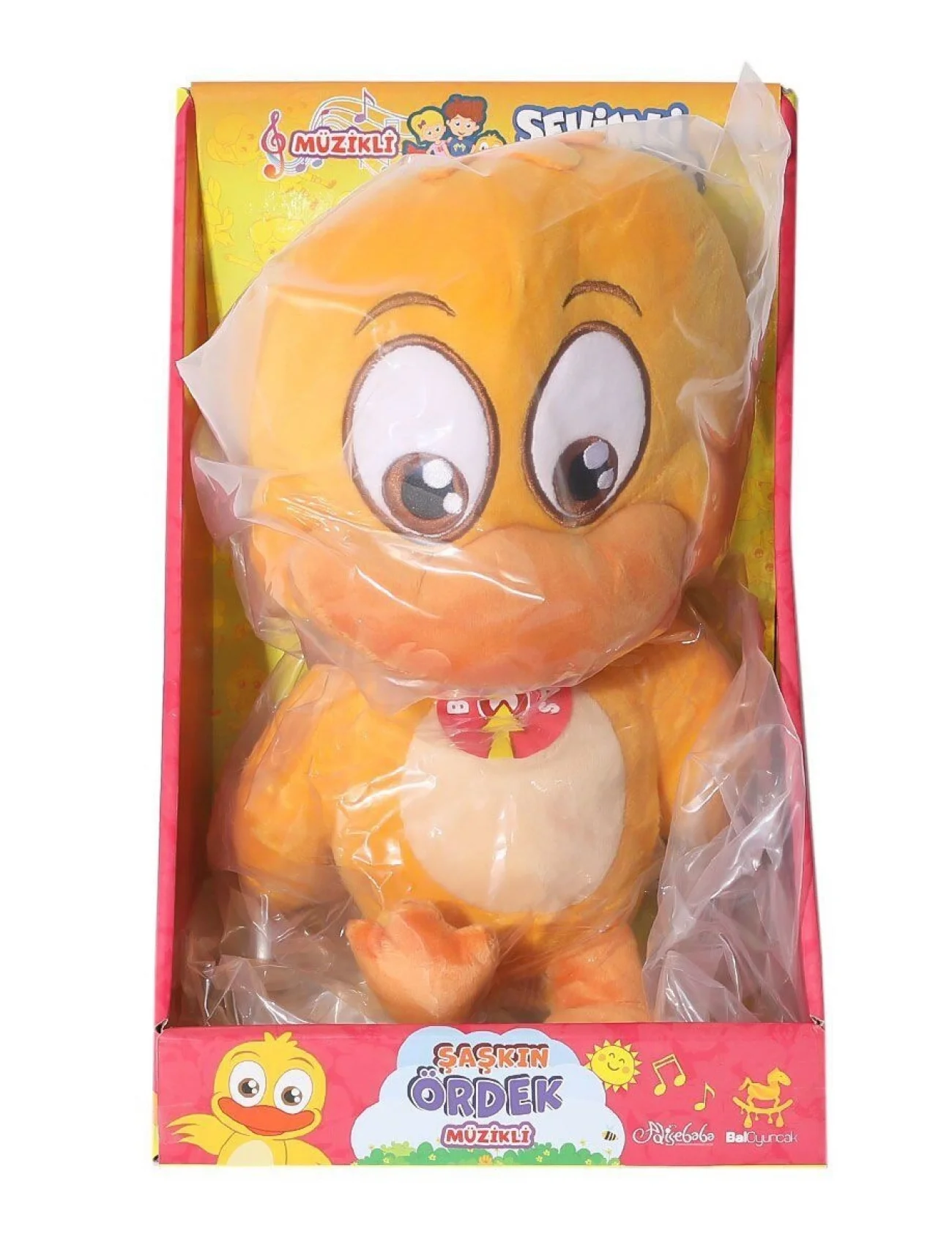 BAL-55115 Şaşkın Ördek Müzikli Peluş Sevimli Dostlar -Özaydınlar