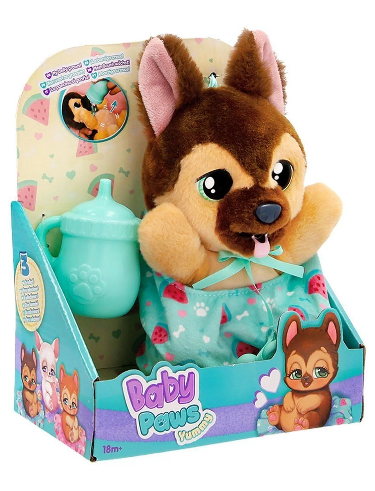 BAW03200 Baby Paws Yummy German Shepherd 18 cm Peluş