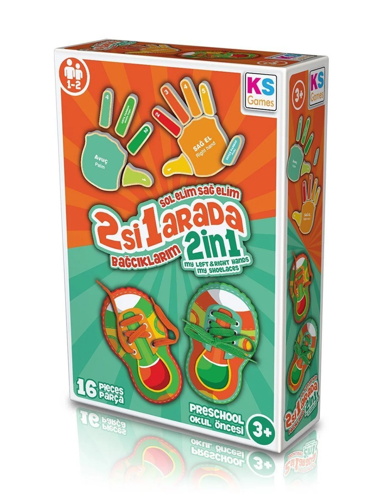 BE233 KS, Sol Elim Sağ Elim 2si1 arada Bağcıklarım / +3 yaş