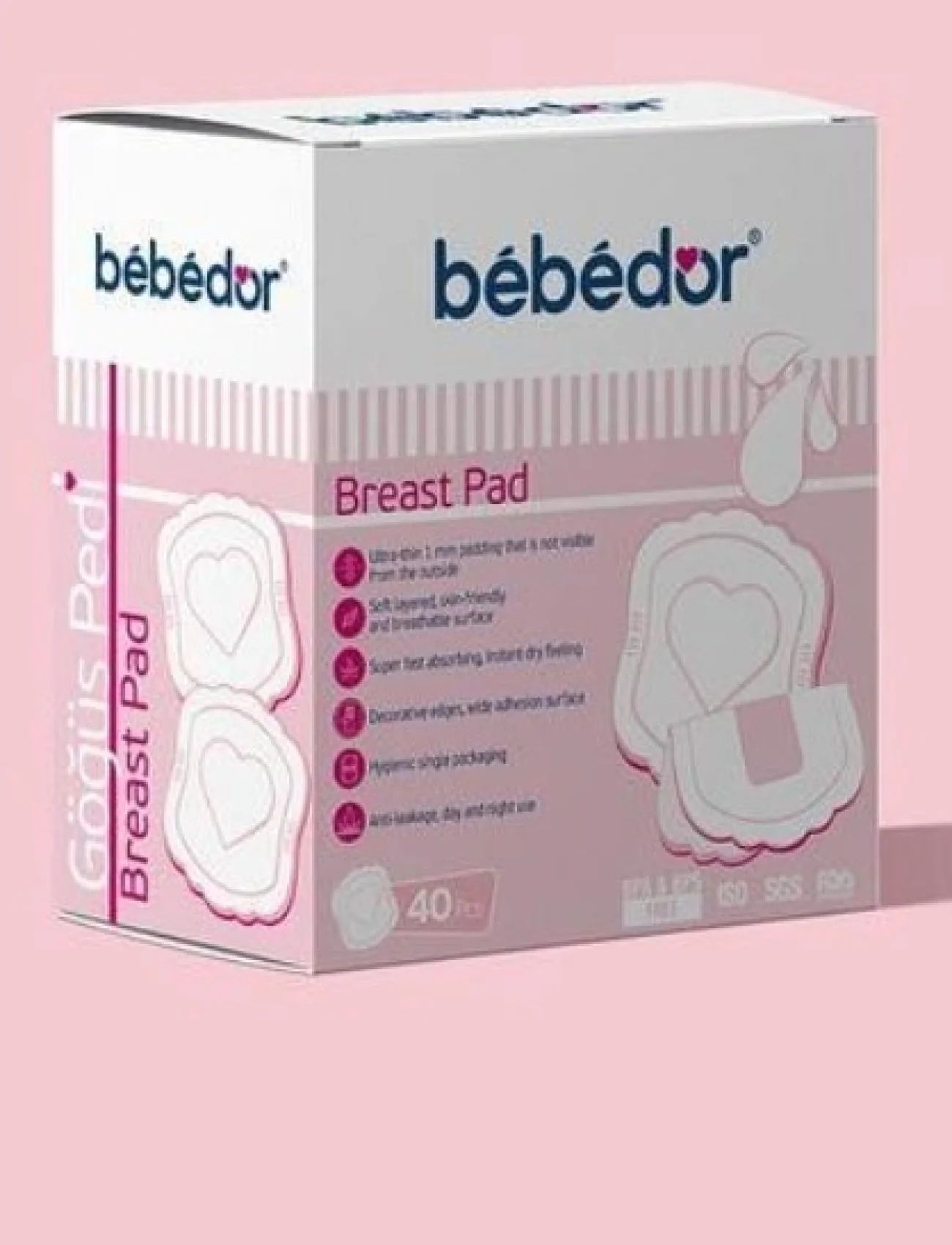 Bebedor Göğüs Pedi 40lı