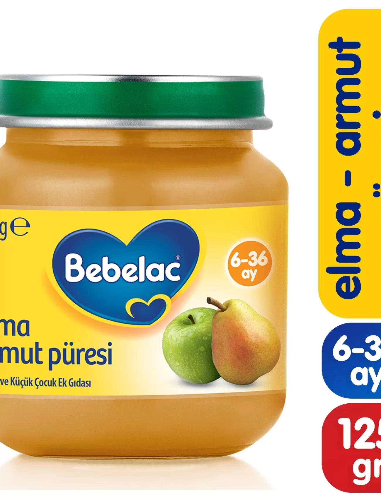 Bebelac Elma Armut Püresi Kavanoz Maması 125 Gr