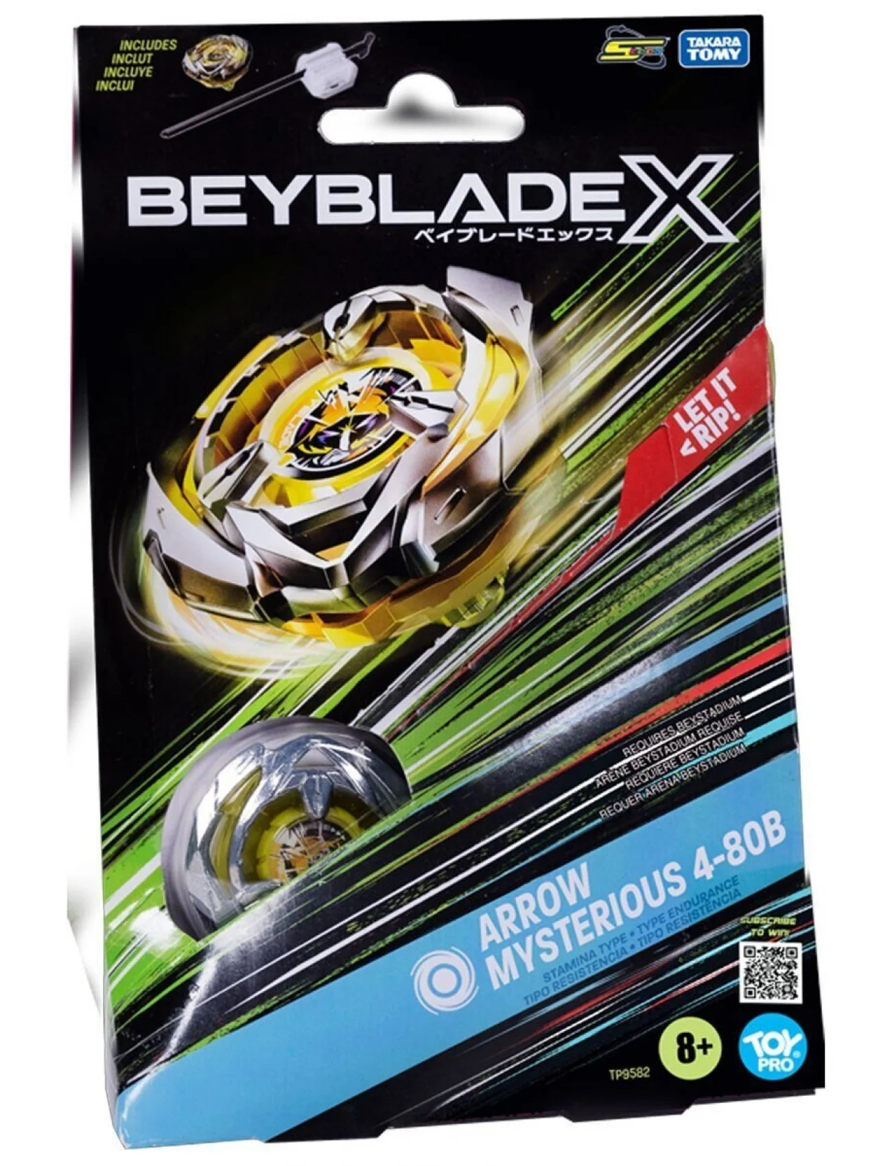 BEY06000 Beyblade 1li Set Arrow Mysterious 4-80B