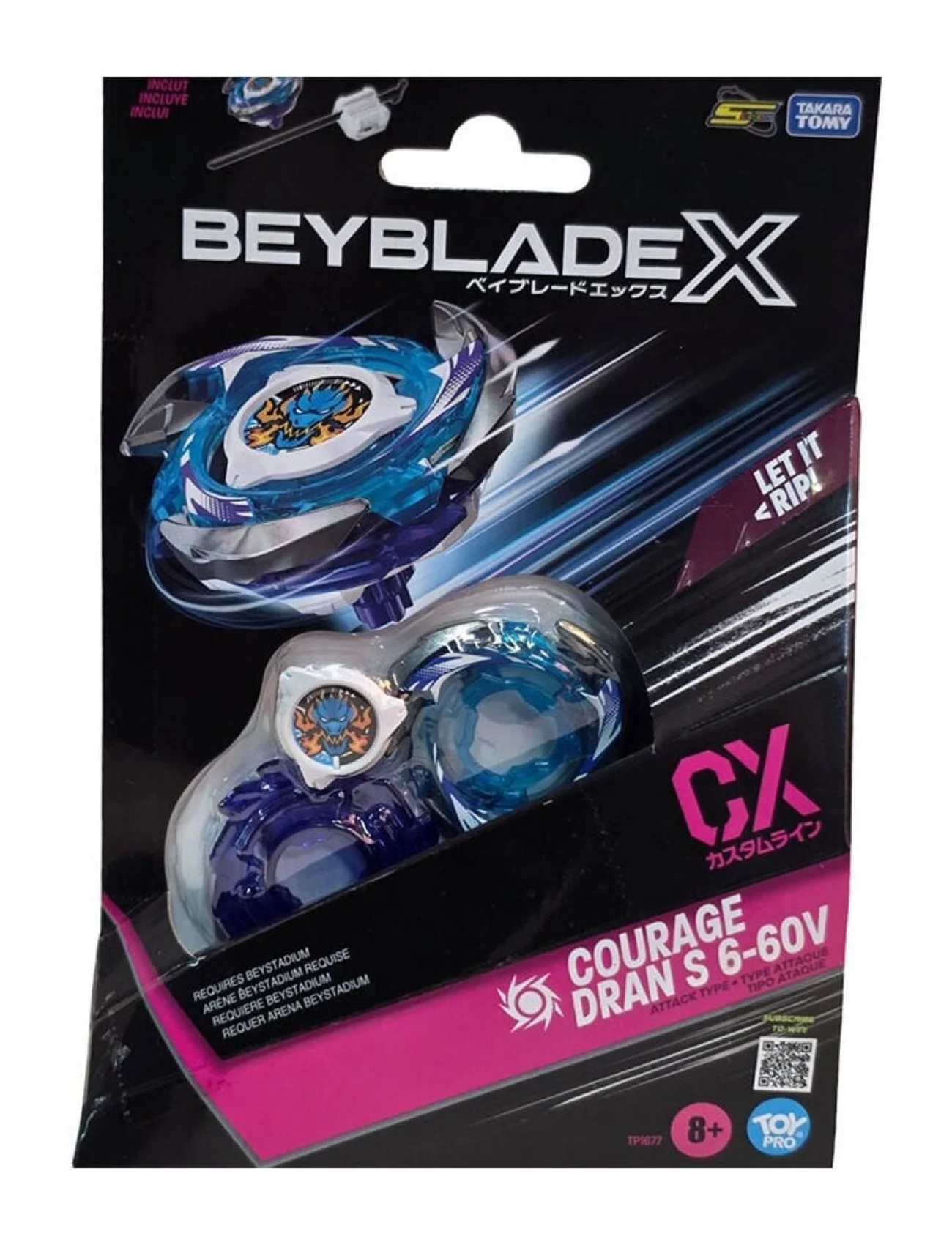 BEY25000 Beyblade Tekli Set X CX Courage Dran S 6-60V - TP1677