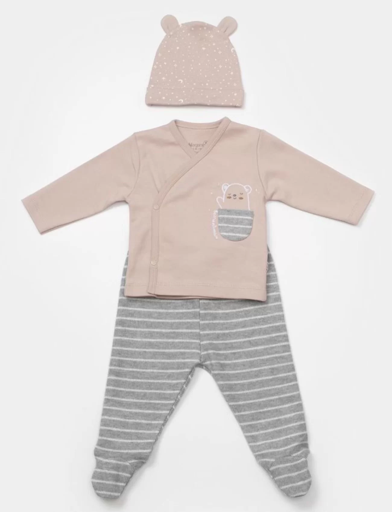 Bibaby Adventure Bear 3lü Set 73333 Latte Grimelanj