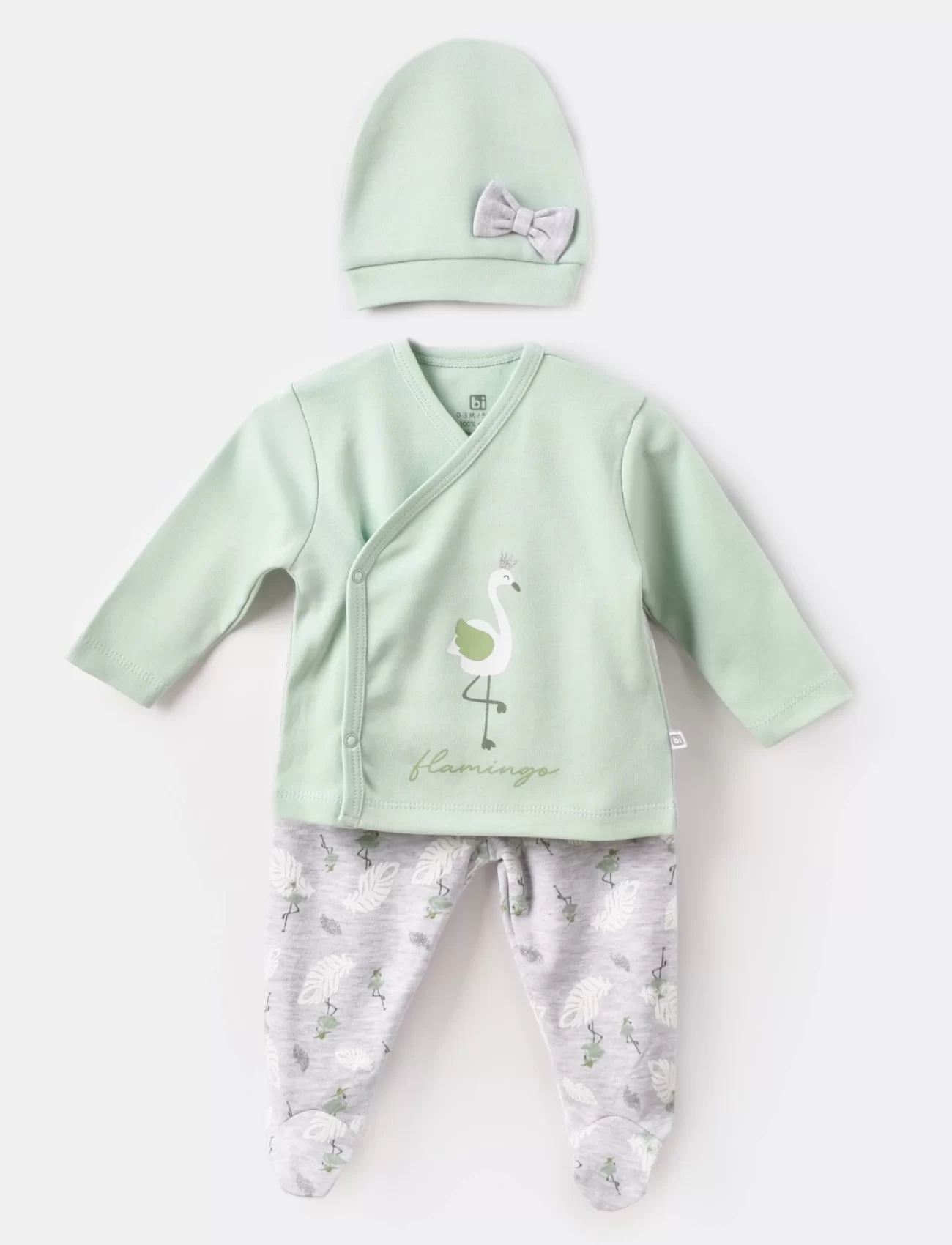 Bibaby Baby Flamingo 3lü Set 73302 Yeşil