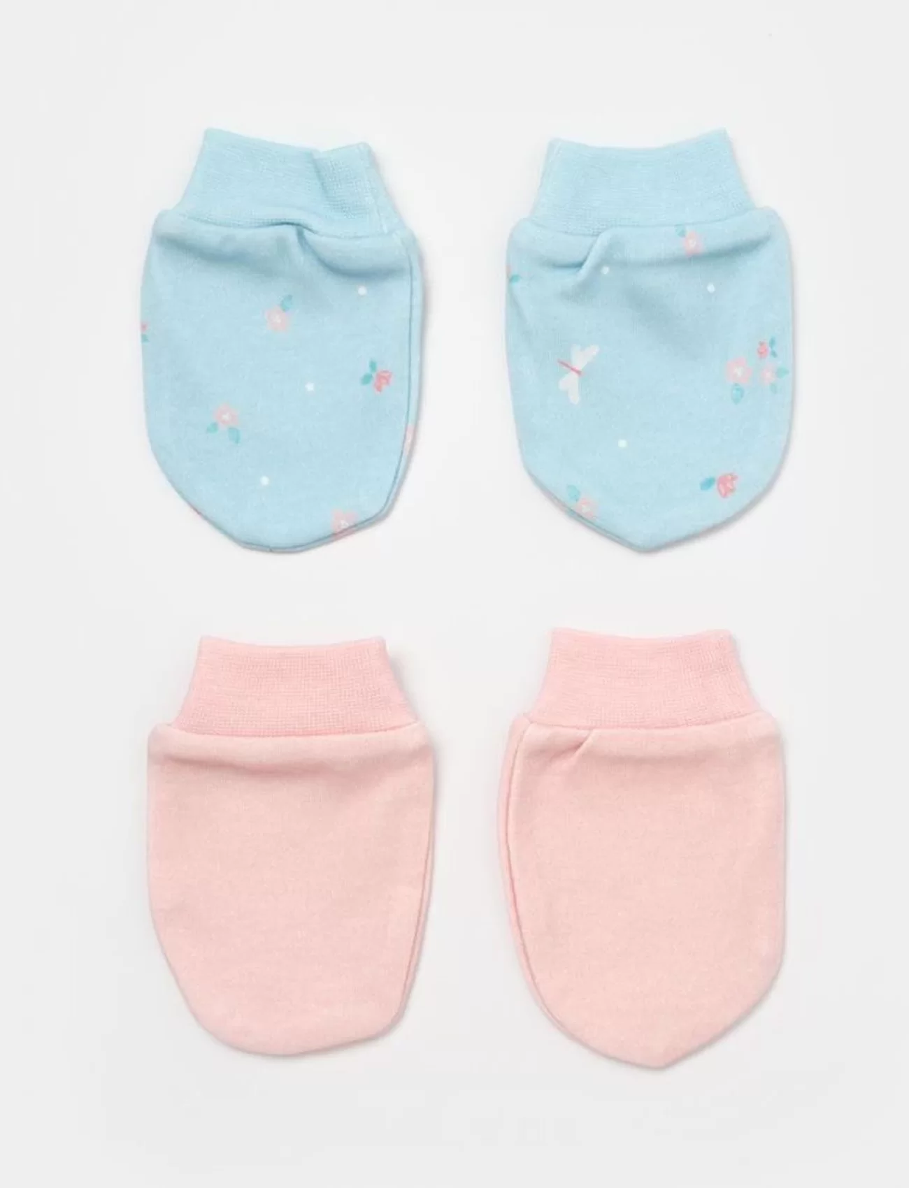 Bibaby Biorganic Always Happy 2Li Bebek Eldiven 72230 Gül Kurusu Mint