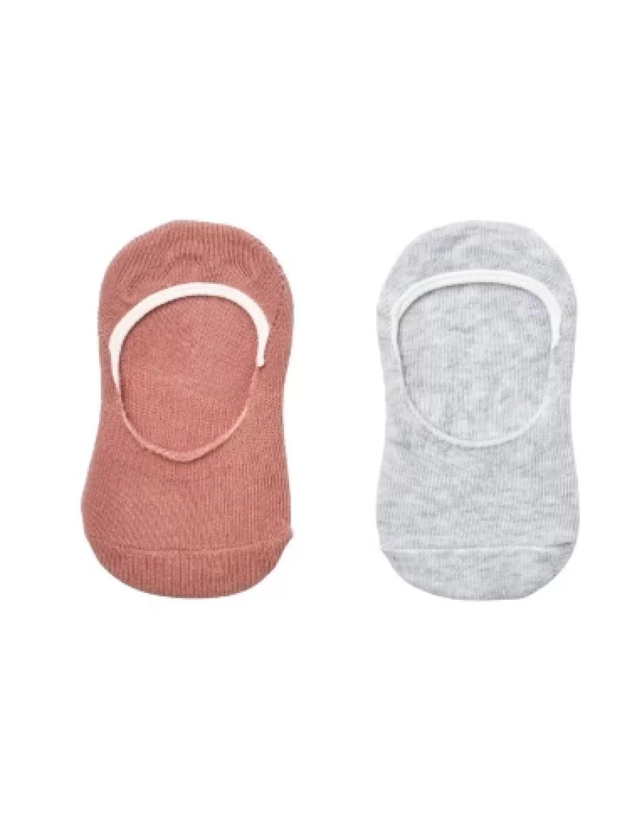 Bibaby Biorganic Basic Kız Babet 2Li Çorap 68455 Gri Gül Kurusu