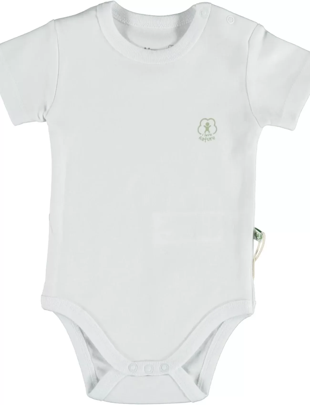 Bibaby Biorganic Basic Nature Kısa Kol Body 56884 Beyaz