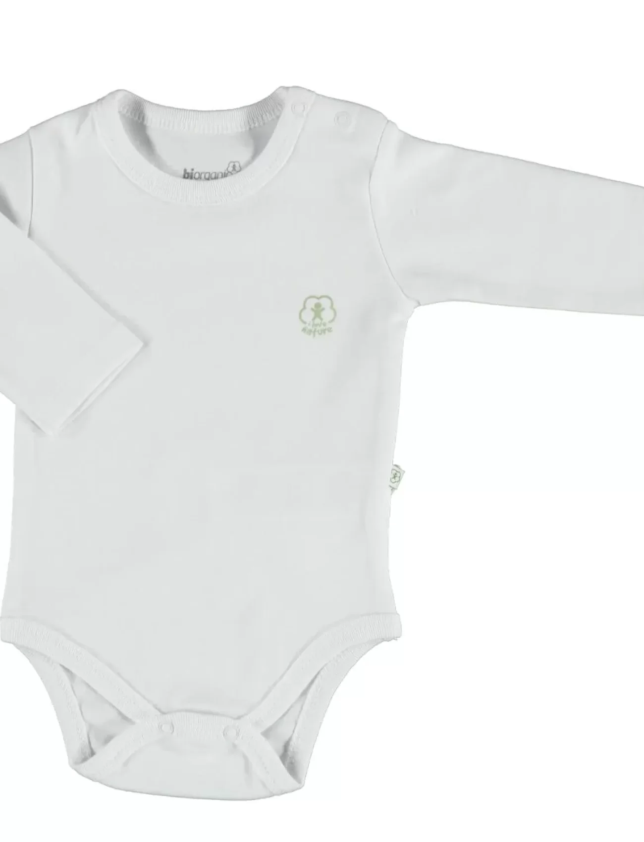 Bibaby Biorganic Basic Nature Uzun Kol Body 56883 Beyaz