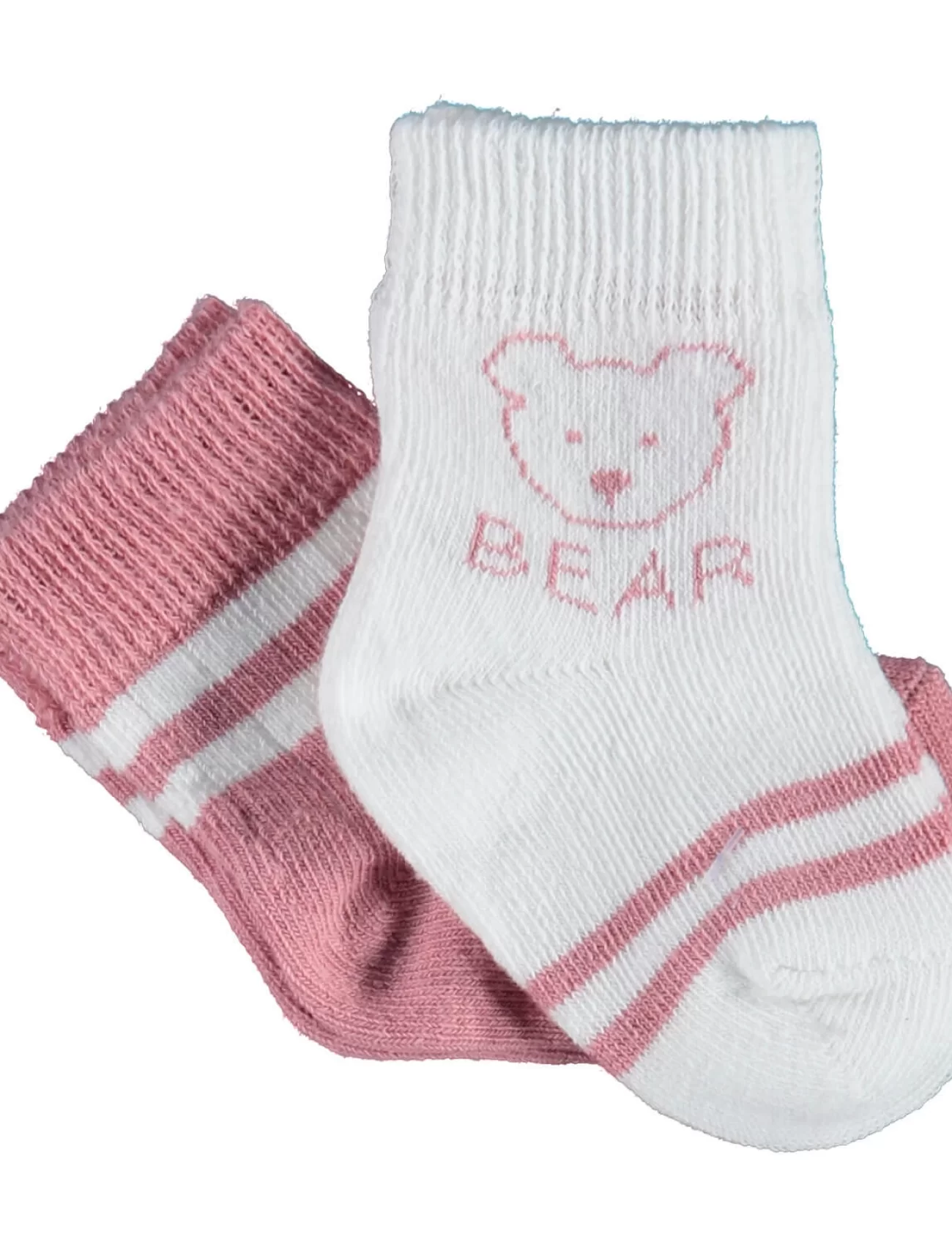 Bibaby Biorganic Bear 2Li Kız Çorap 68412 Gül Kurusu