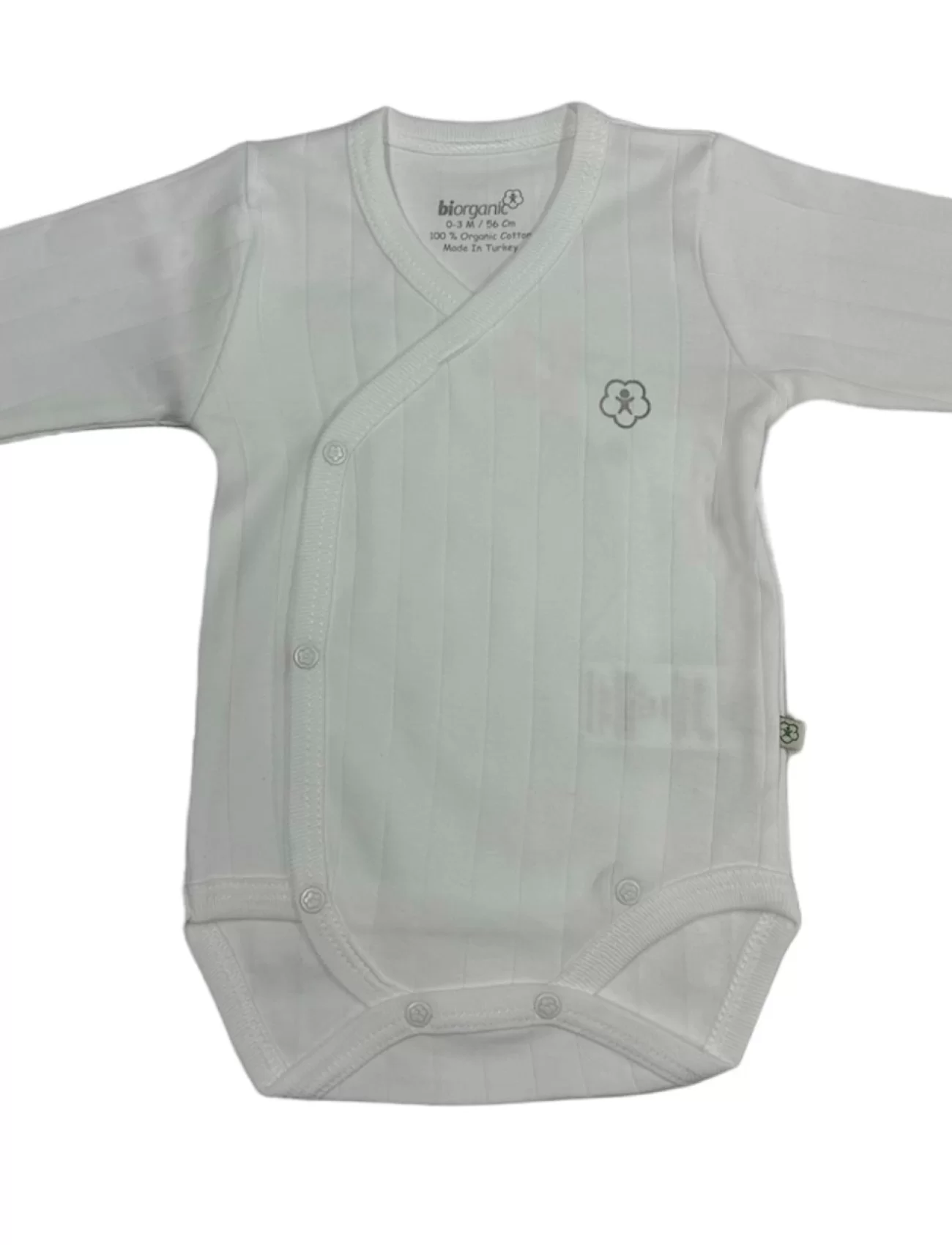 Bibaby Biorganic Brave Lion Uzun Kollu Kruvaze Body 56967 Ekru