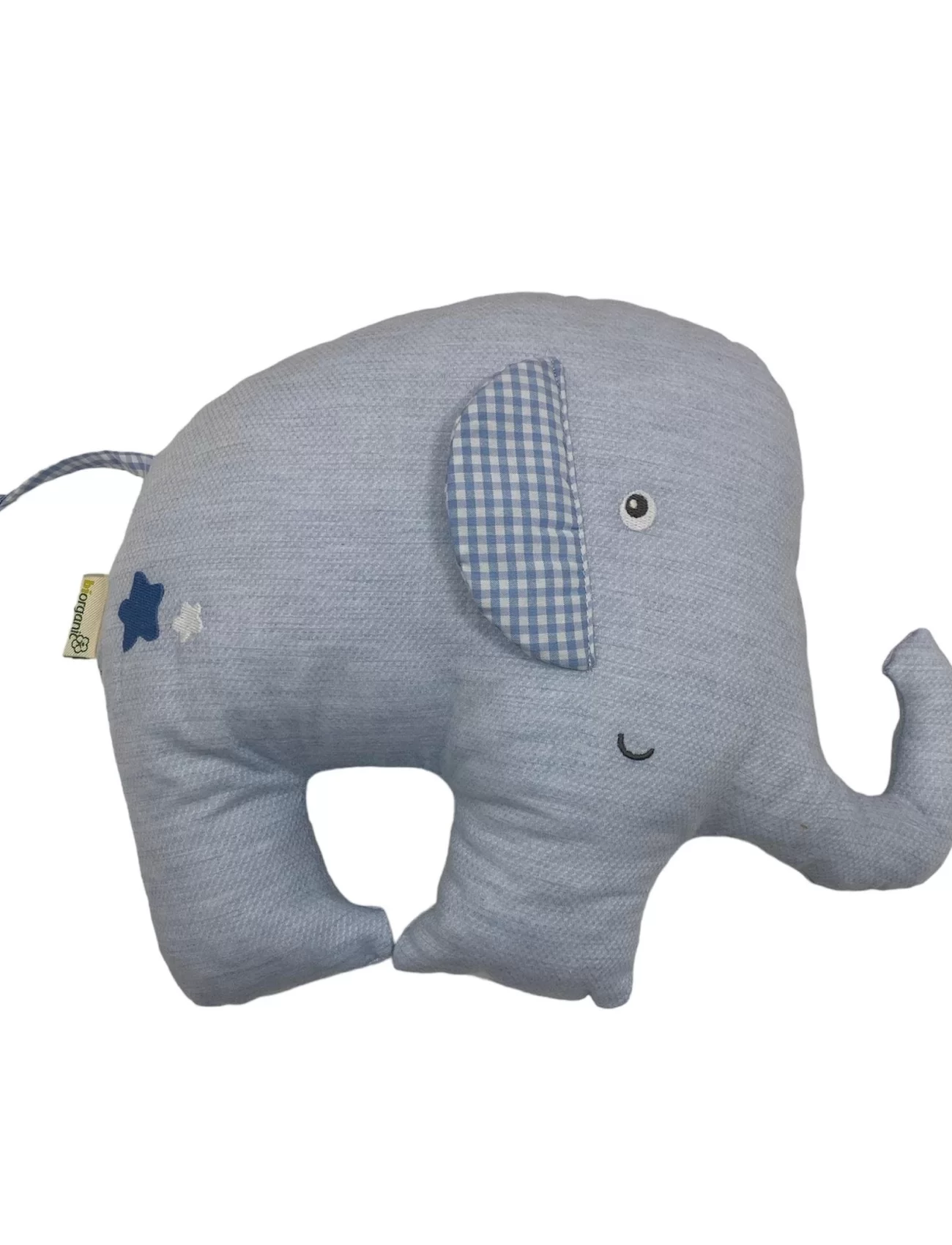 Bibaby Biorganic Chubby Elephant Yastık 72227 Mavi