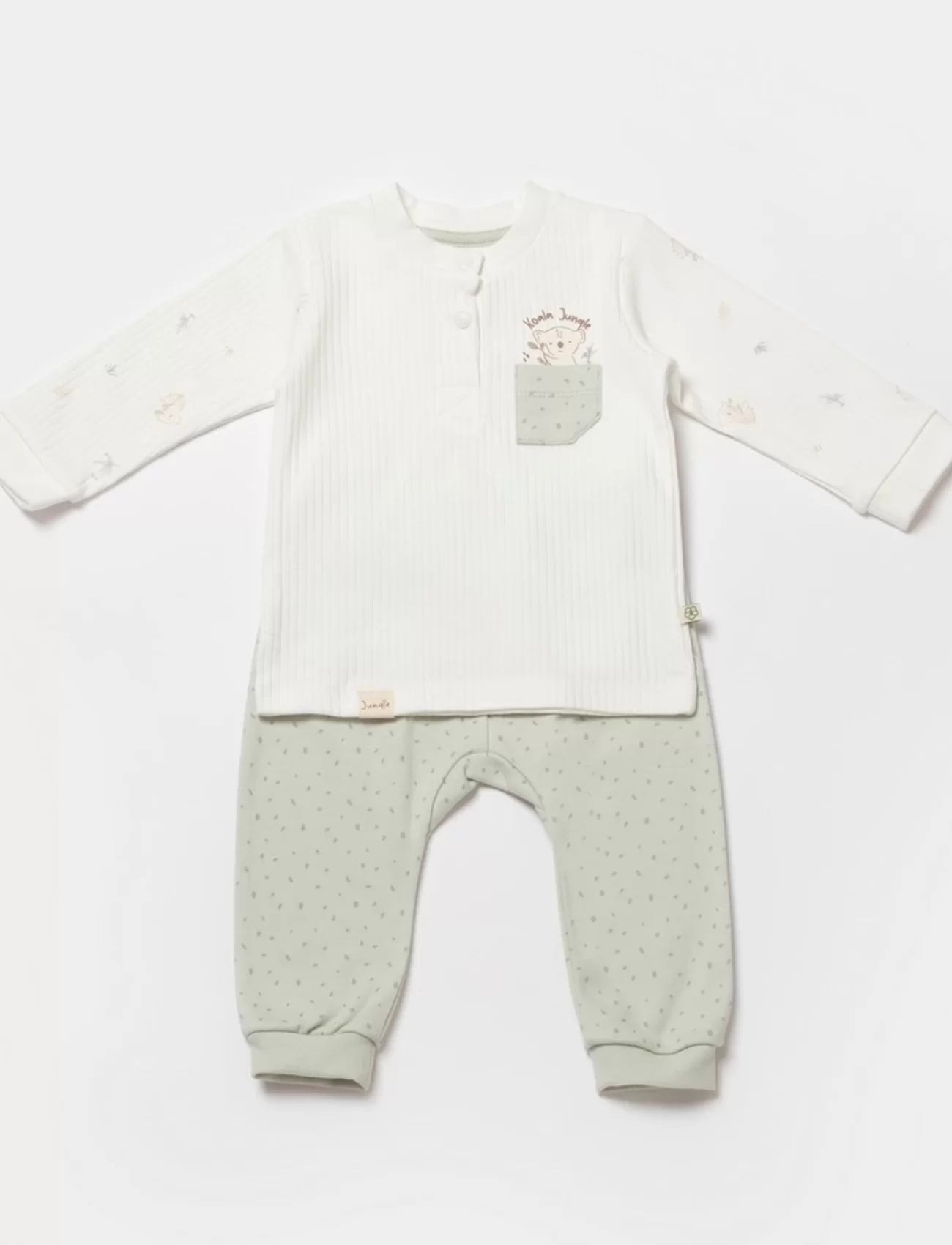 Bibaby Biorganic Koala Jungle 2Li Bebek Takım 59776 Mint