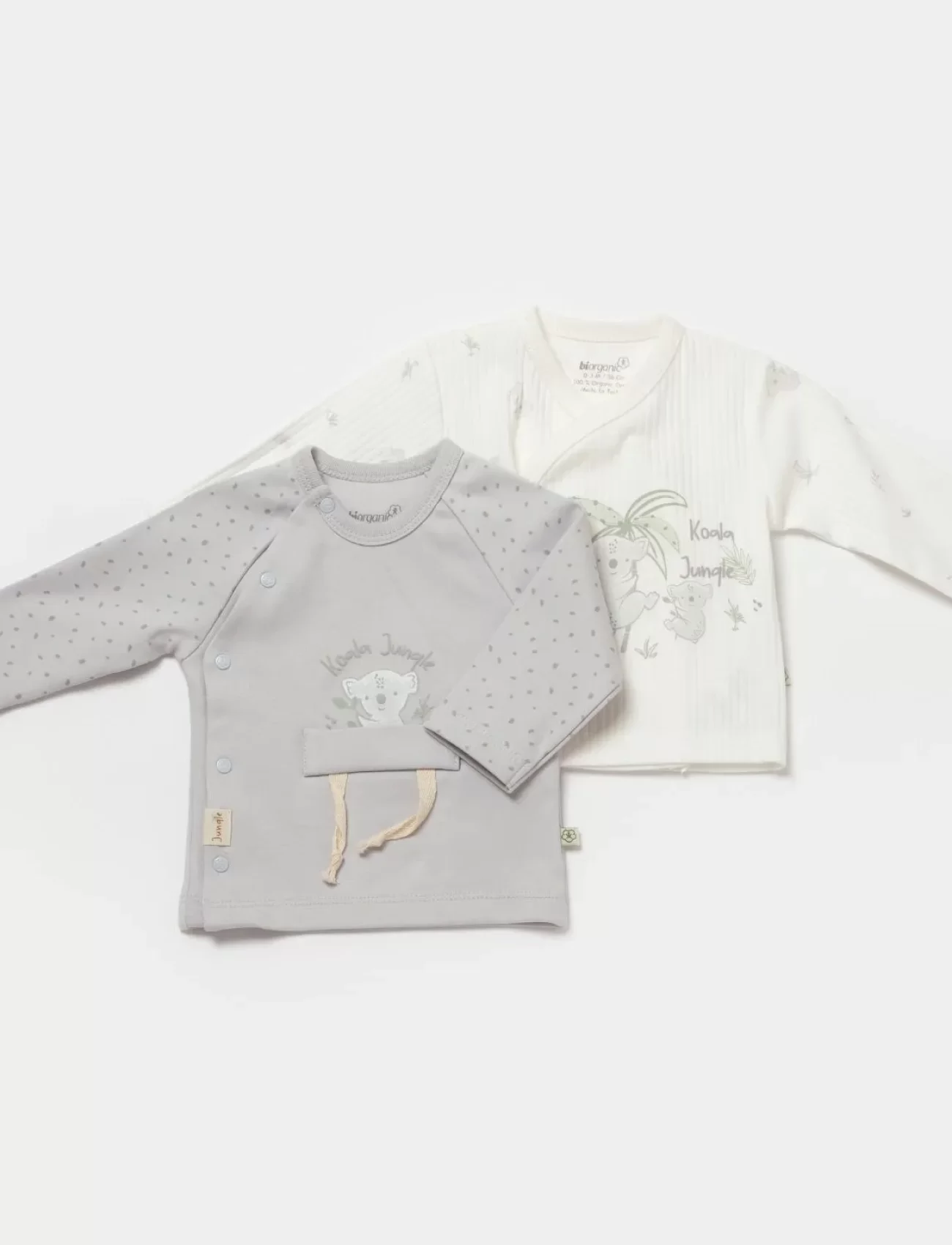 Bibaby Biorganic Koala Jungle 2Li Zıbın 73316 Gri